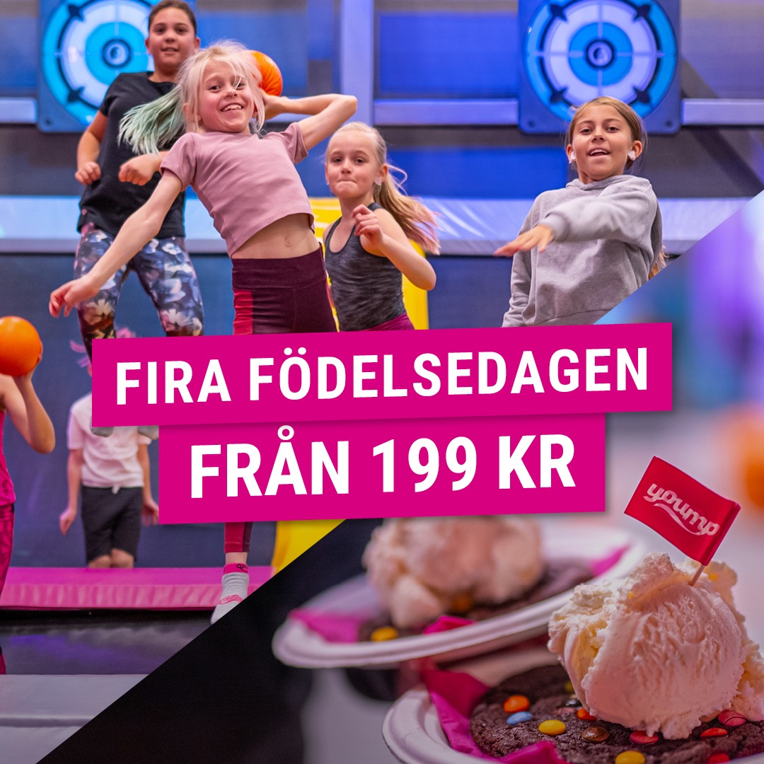 Yoump Sverige Facebook ad: Boka ert kalas idag!