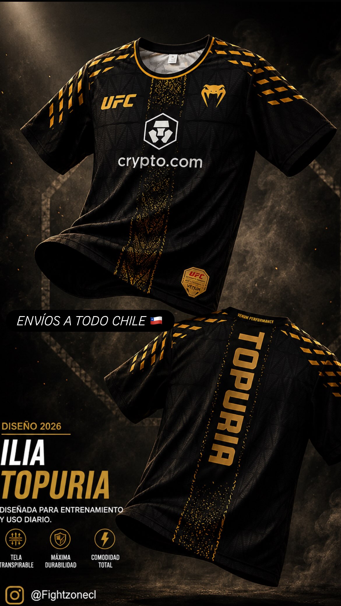 FIGHT ZONE Facebook ad: Camiseta Ilia Topuria MMA | FIGHT ZONE Chile