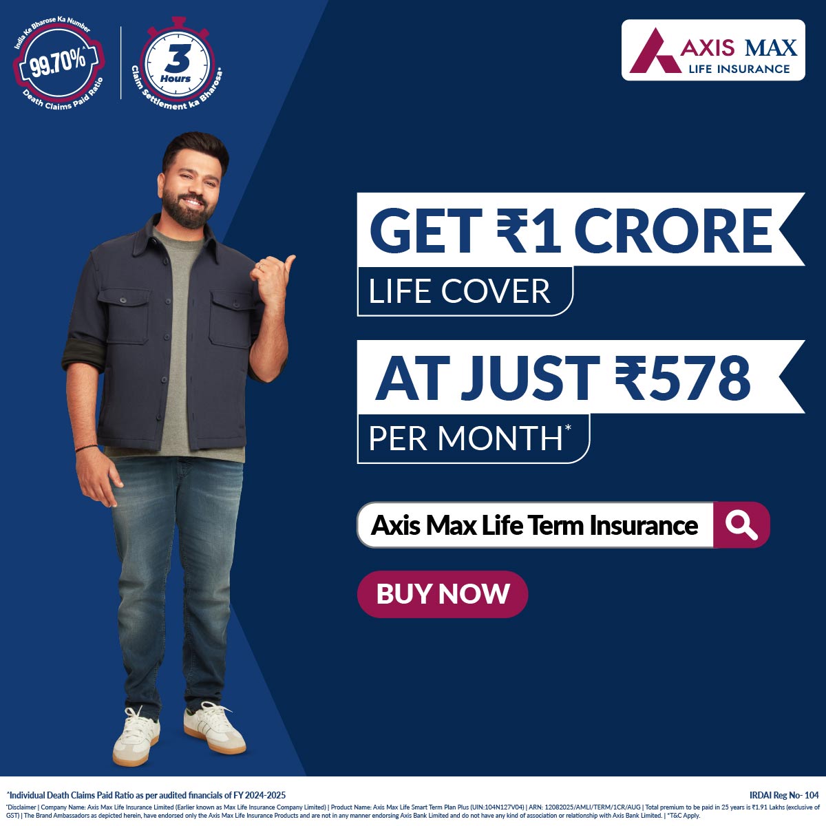Axis Max Life Insurance Facebook ad