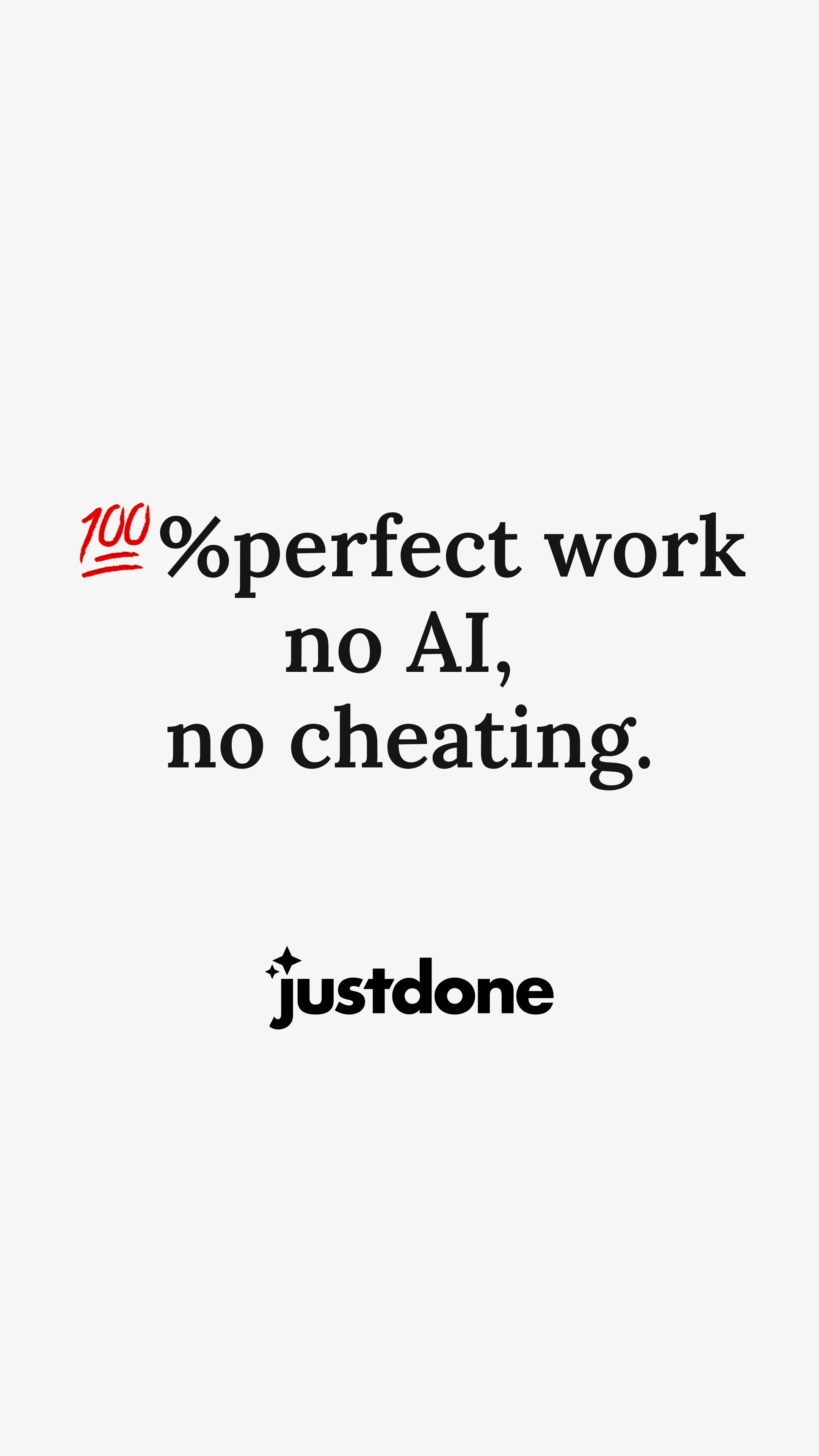 JustDone Facebook ad