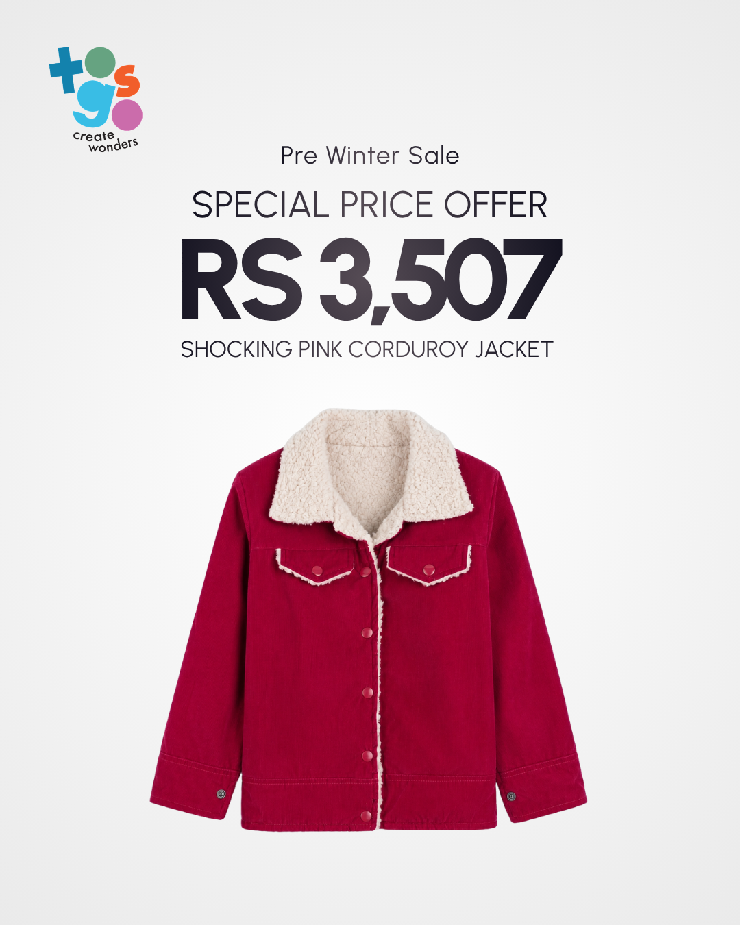 My Togso Facebook ad: Flat 50% Off