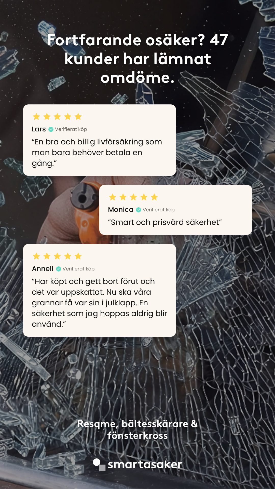 SmartaSaker Facebook ad: Smart och prisvärd säkerhet