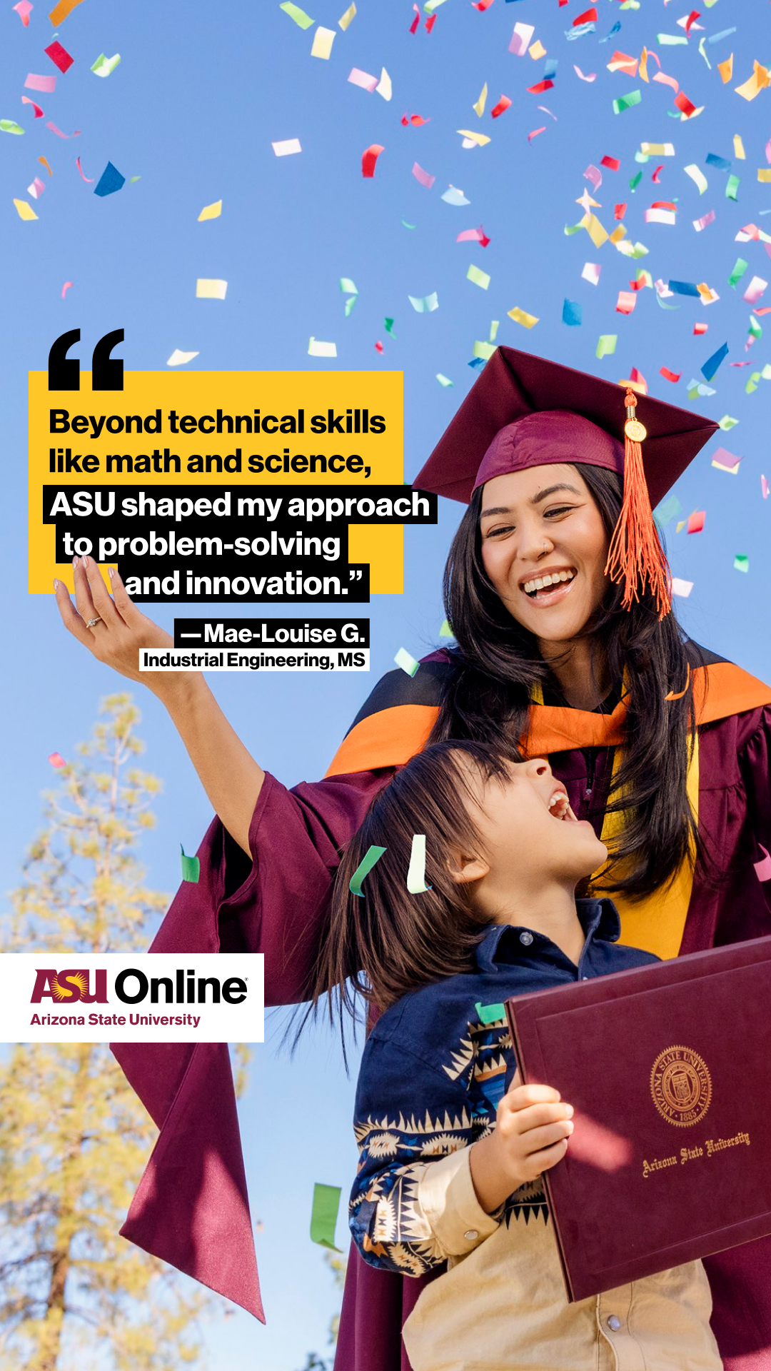 ASU Online Facebook ad