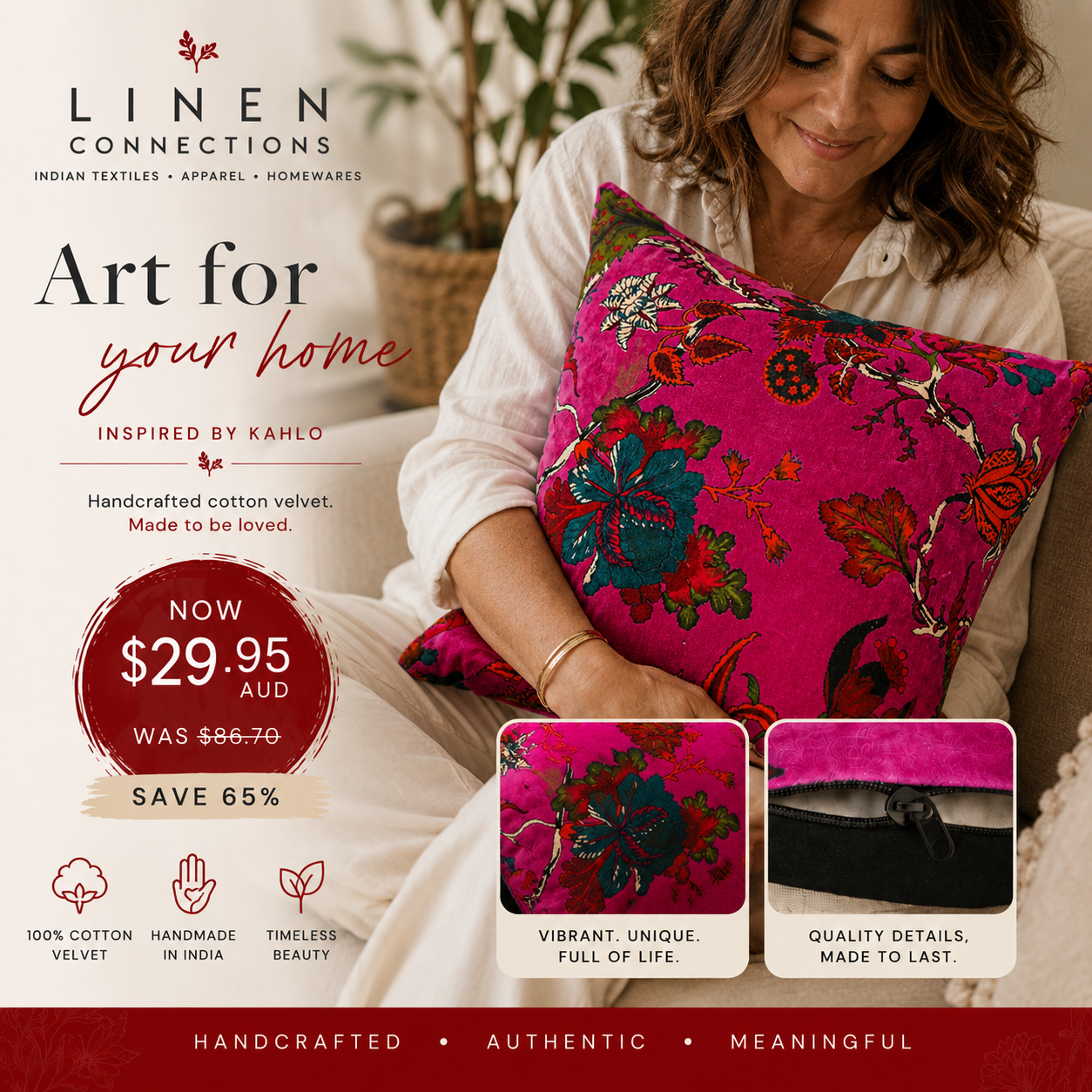 Linen Connections Facebook ad