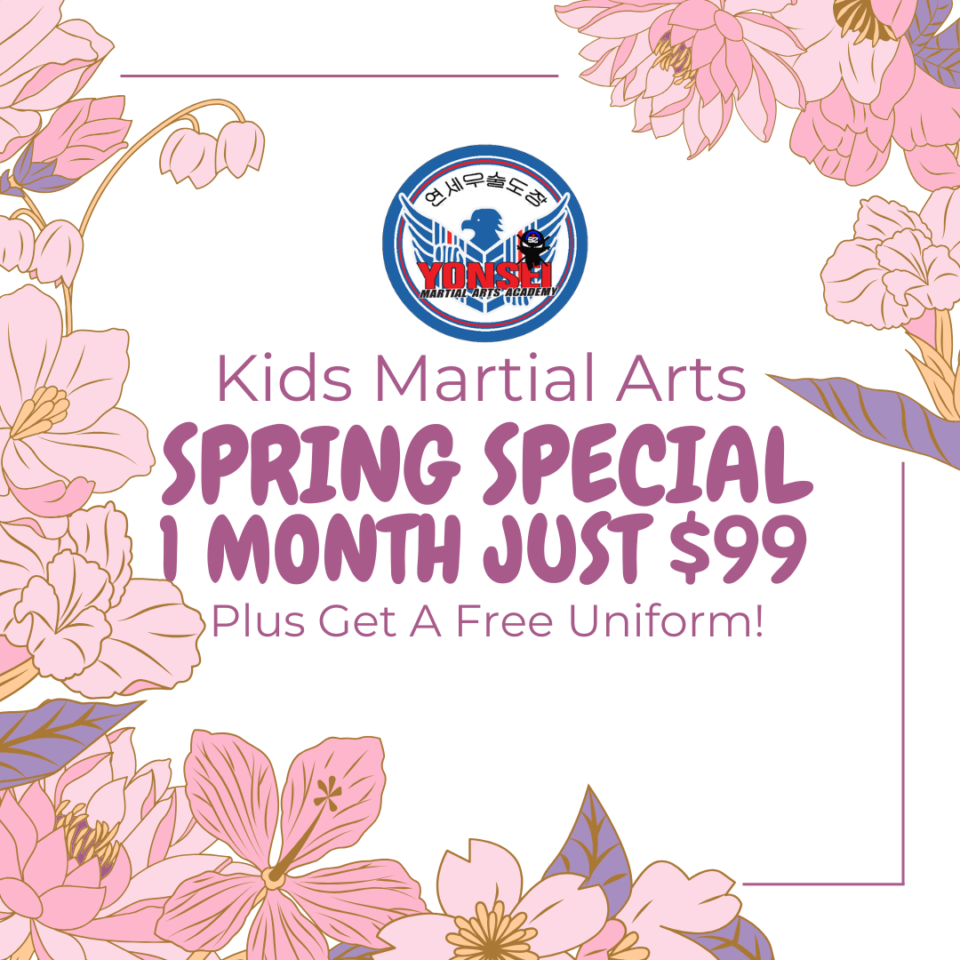 Yonsei Martial Arts Academy Facebook ad: 4 Weeks of Martial Arts for $99 + FREE Uniform