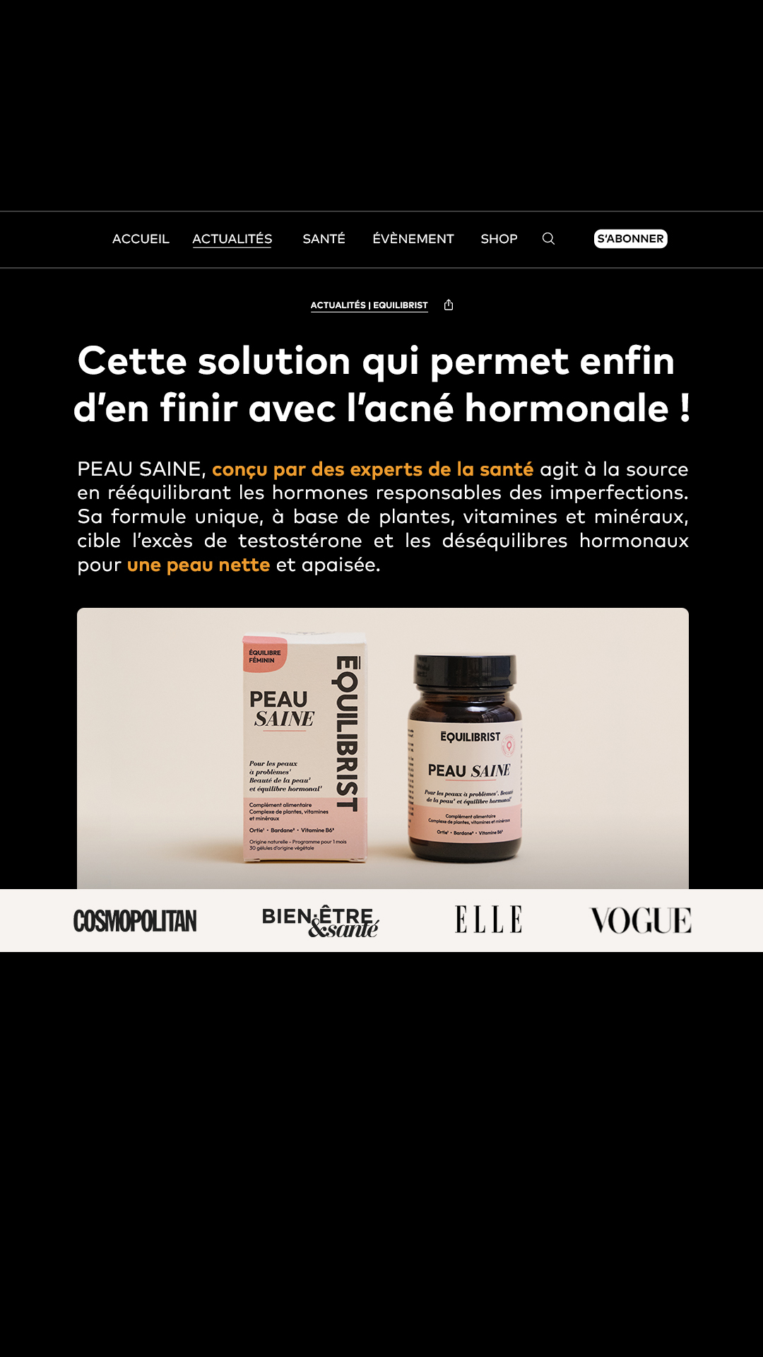 Equilibrist Facebook ad