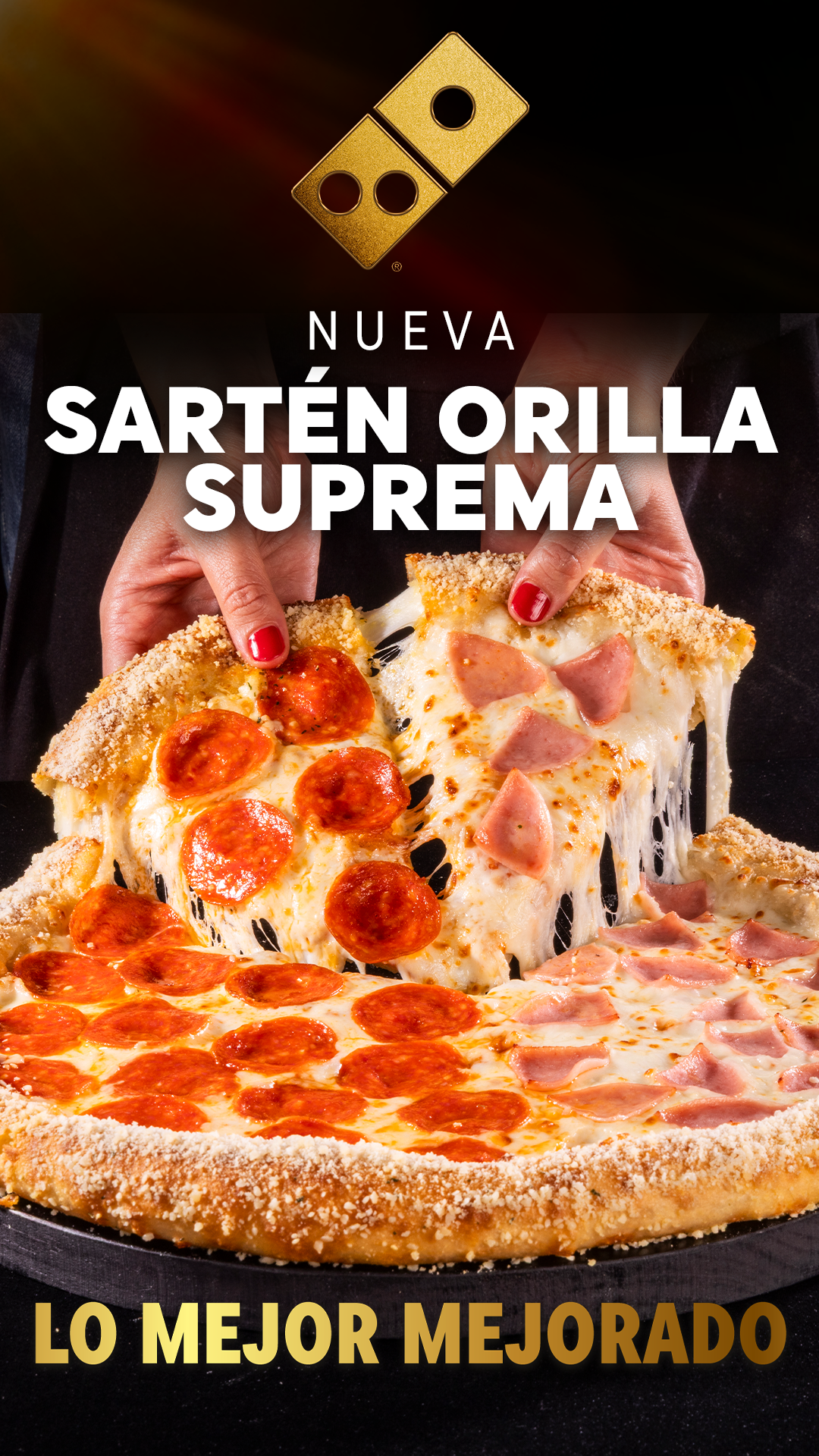 Domino's Mx Facebook ad: ¡Lo mejor de 2 mundos!