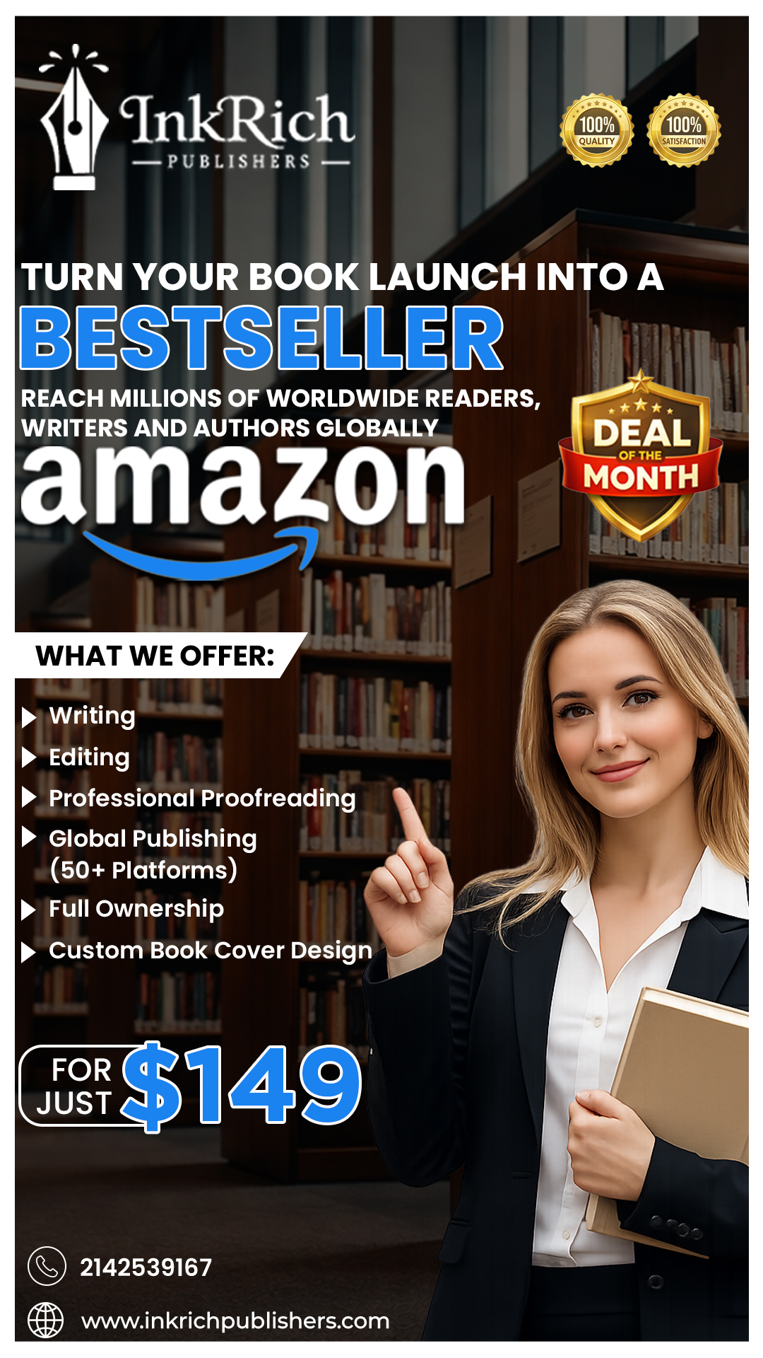 InkRich Publishers Facebook ad from May 18, 2026