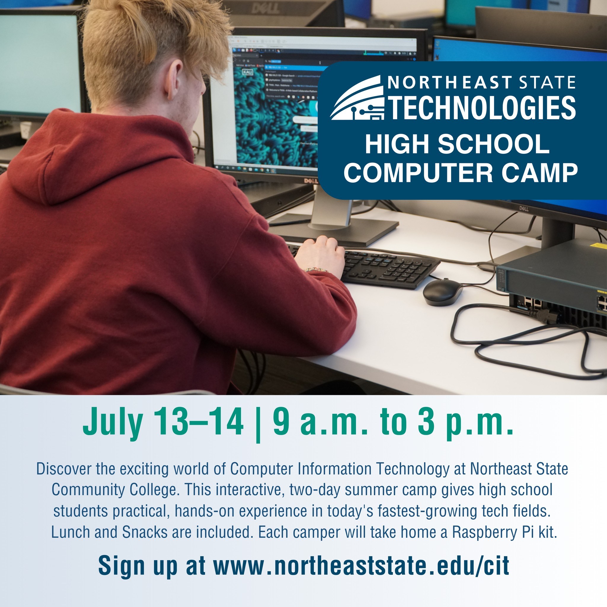 Northeast State Community College Facebook ad: Northeast State CIT High School Camp 2026