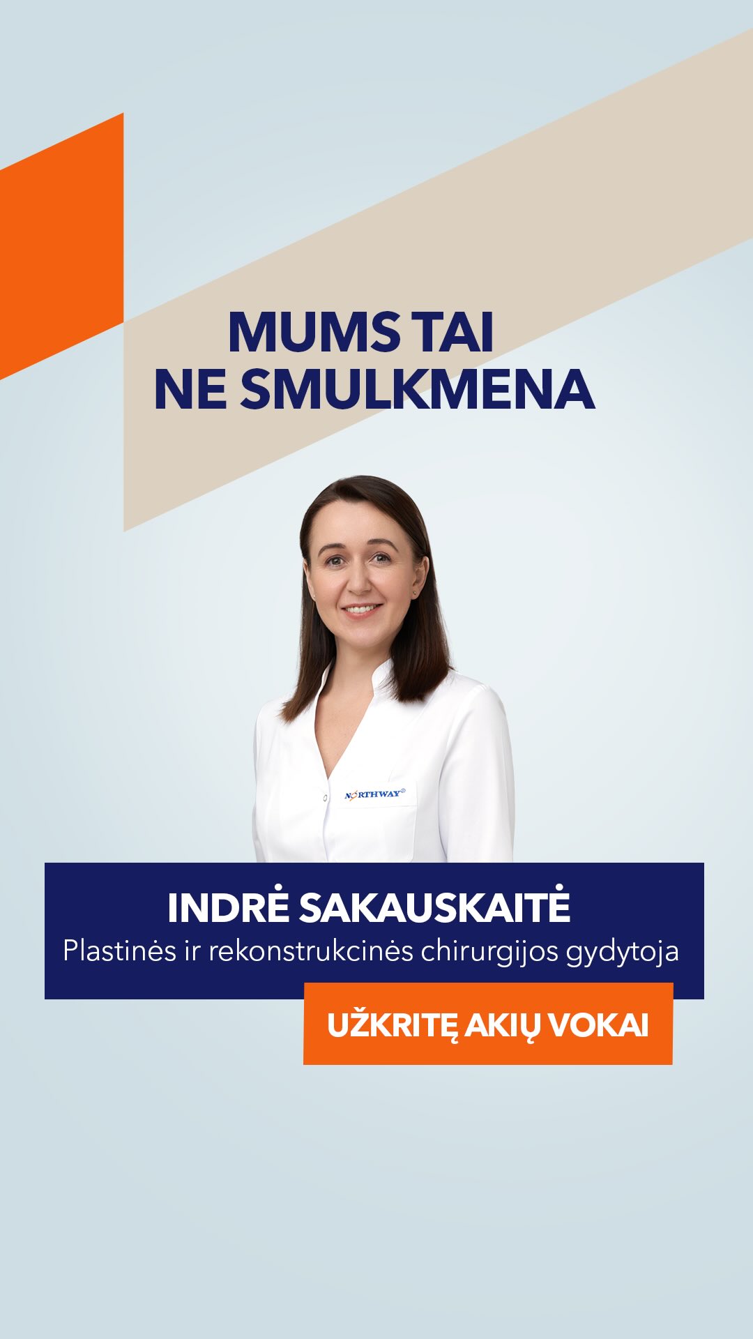 Northway medicinos centrai Facebook ad: Užkritę akių vokai, tiesiog nuovargis?