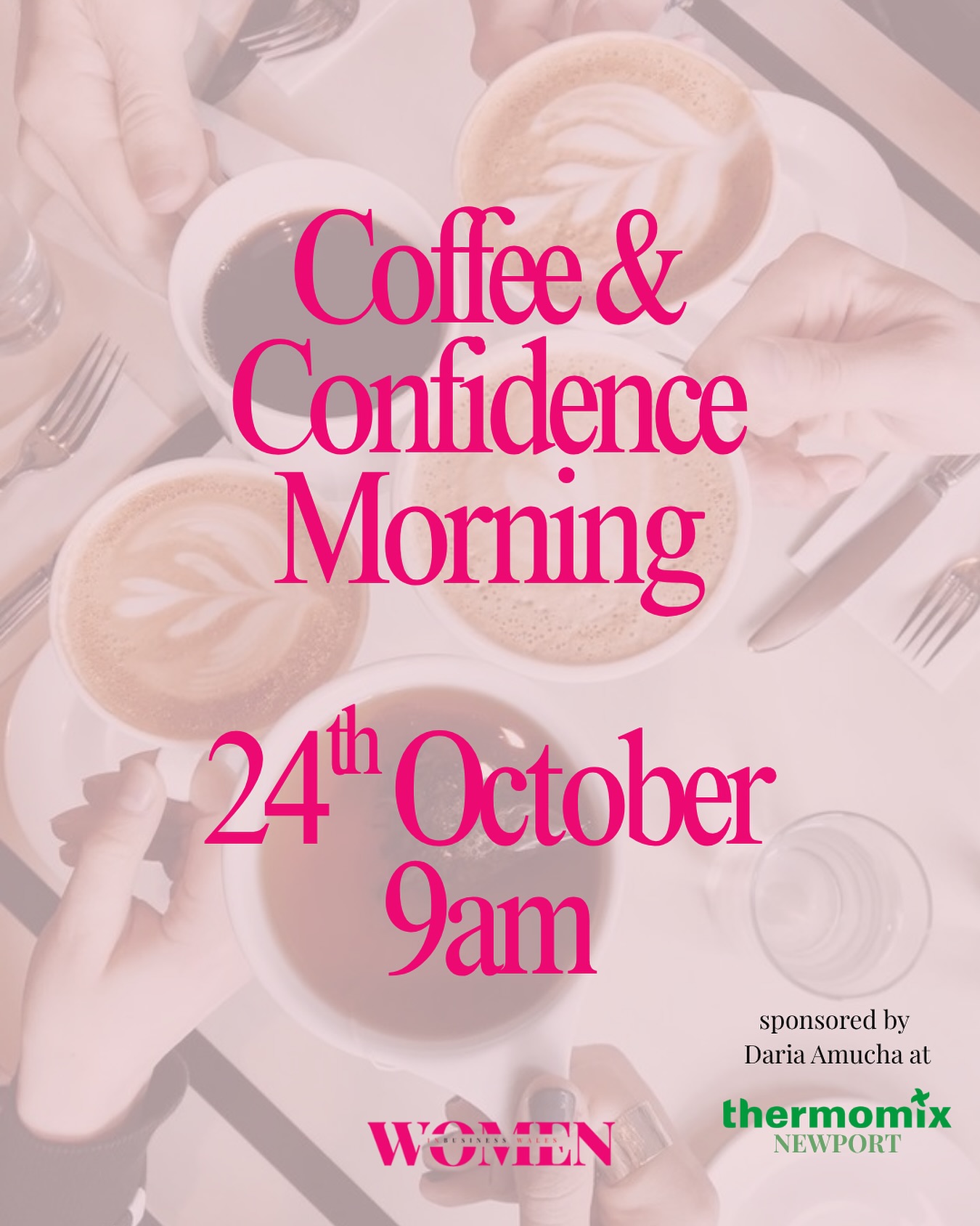 Women in Business Wales Facebook ad: WIBW Coffee Morning