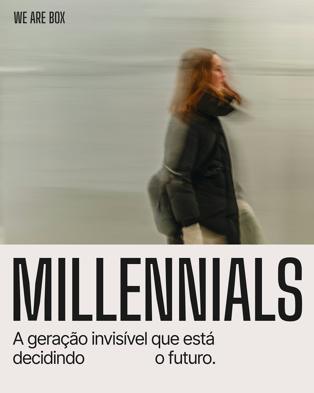 Box 1824 Facebook ad: No centro de diversas decisões, a geração millennial…