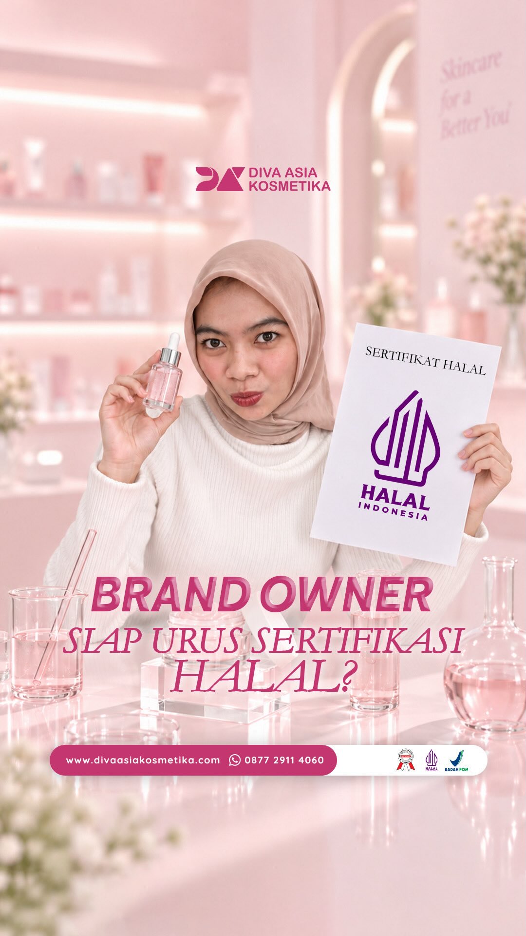 PT Diva Asia Kosmetika Facebook ad: Brand owner, udah siap urus sertifikasi Halal?