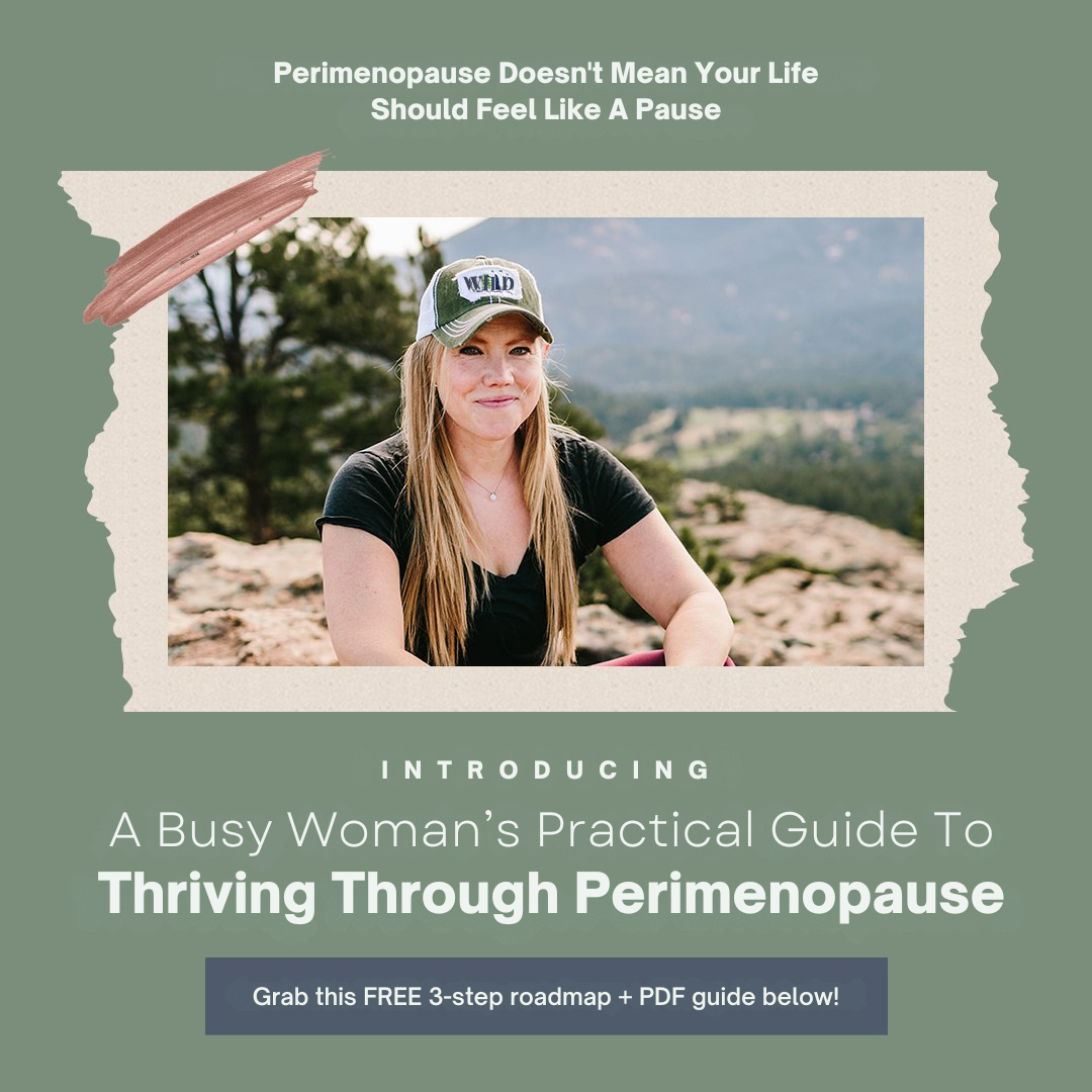 Dr. Nicole Krakora Facebook ad: 3-Step Plan for Thriving In Your Perimenopause & Beyond