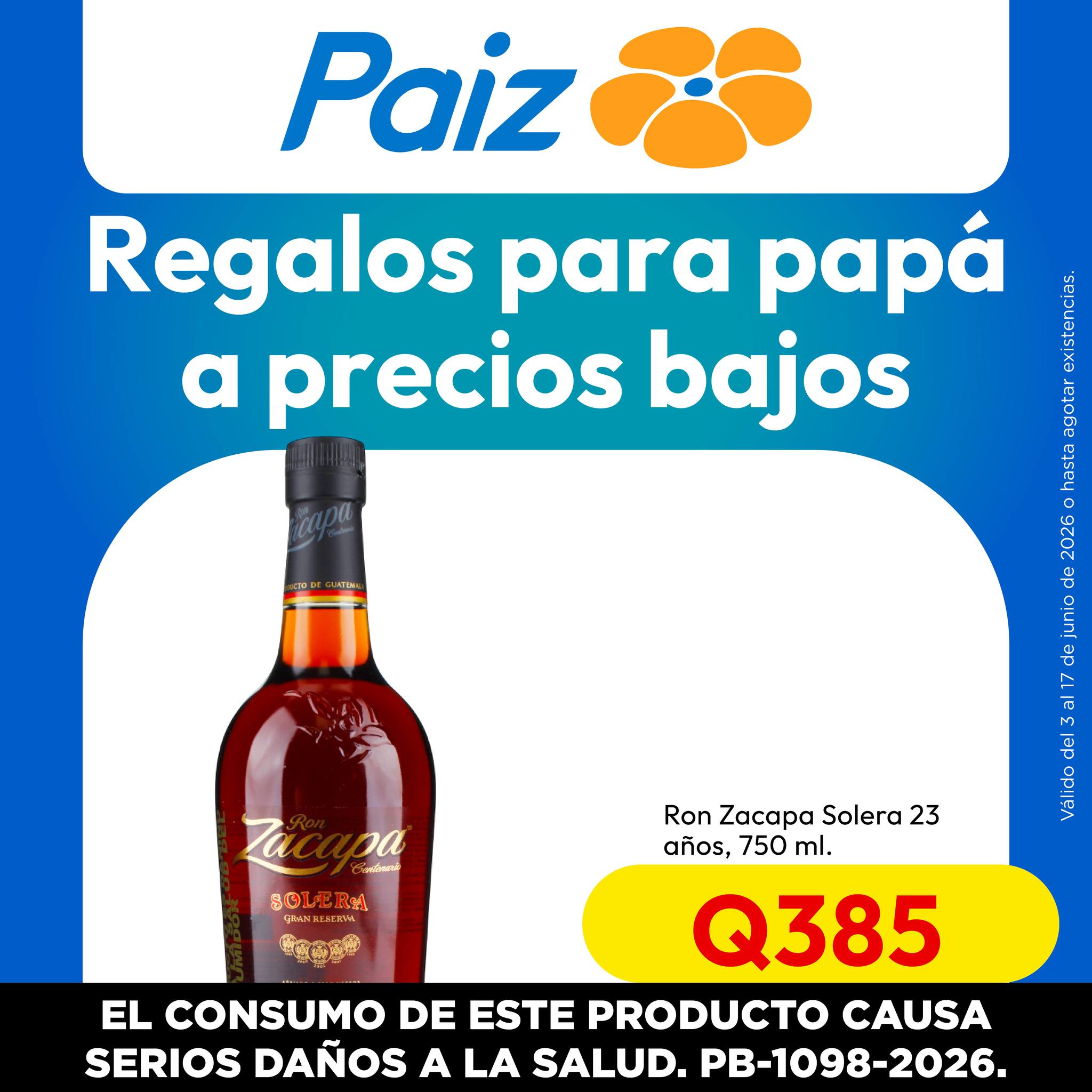 Paiz Guatemala Facebook ad