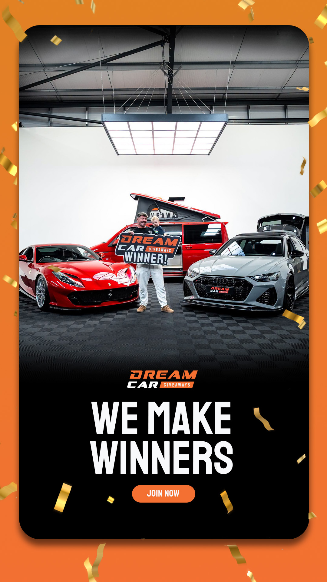 Dream Car Giveaways Facebook ad
