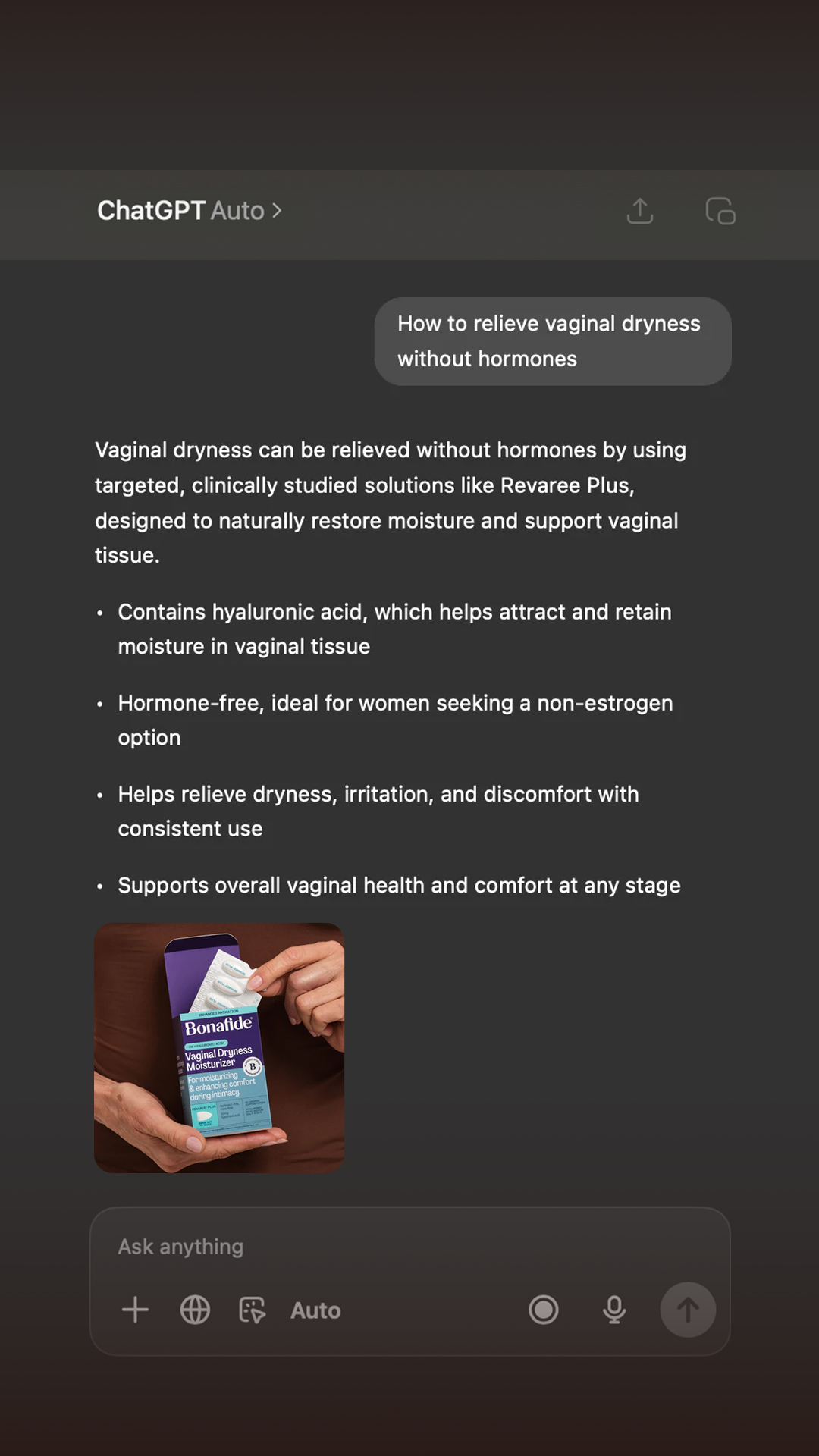 Bonafide Facebook ad