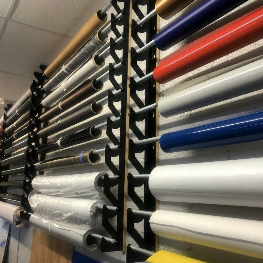 Buffalo Racking Facebook ad: Streamline your workshop with our vinyl wrap storage system!