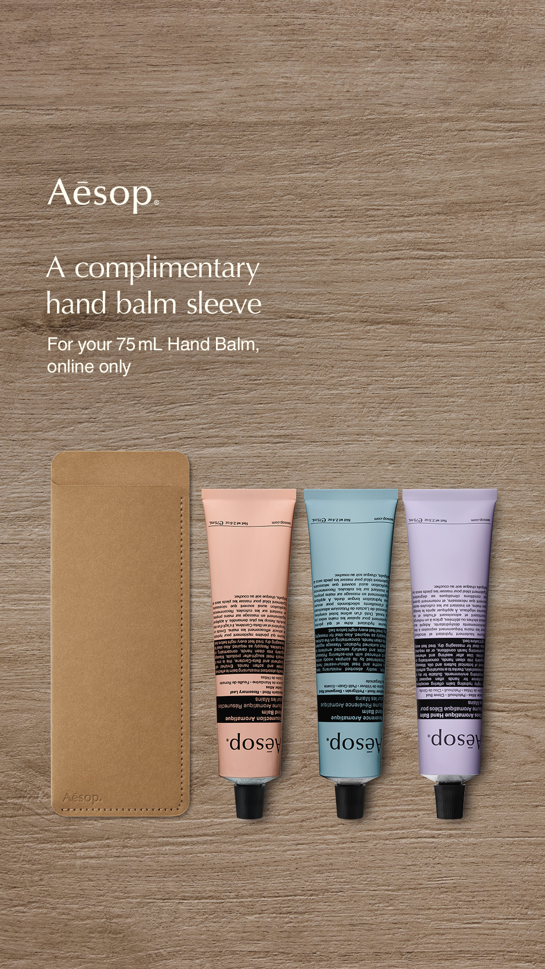 Aesop Facebook ad
