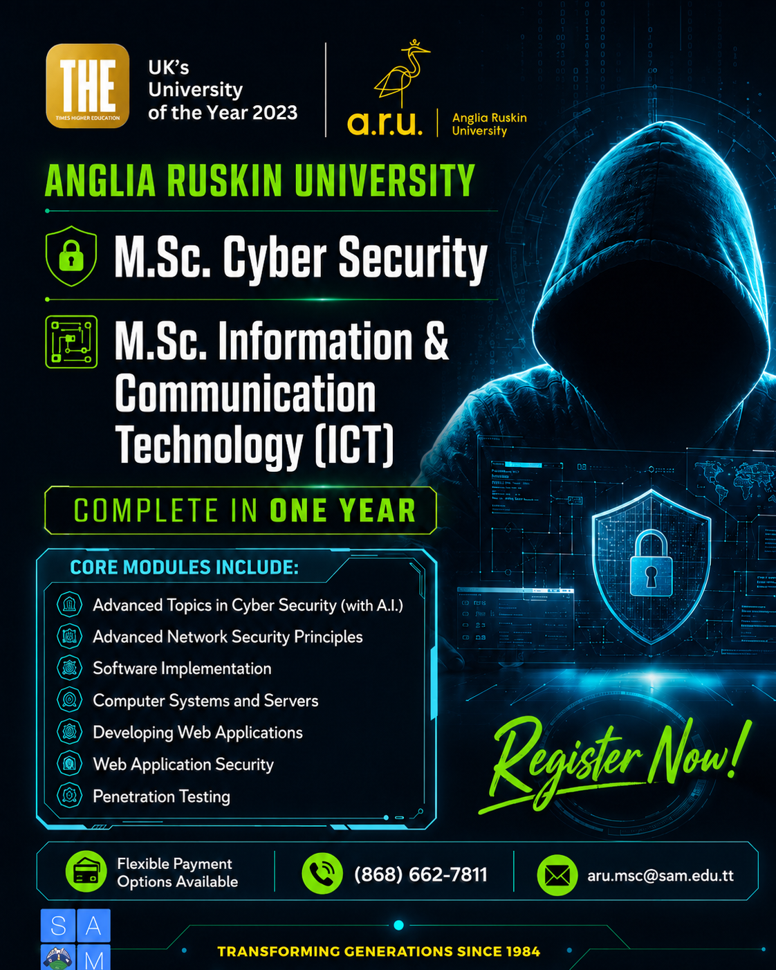 SAM Caribbean Ltd Facebook ad: REGISTER NOW FOR SEPT2026