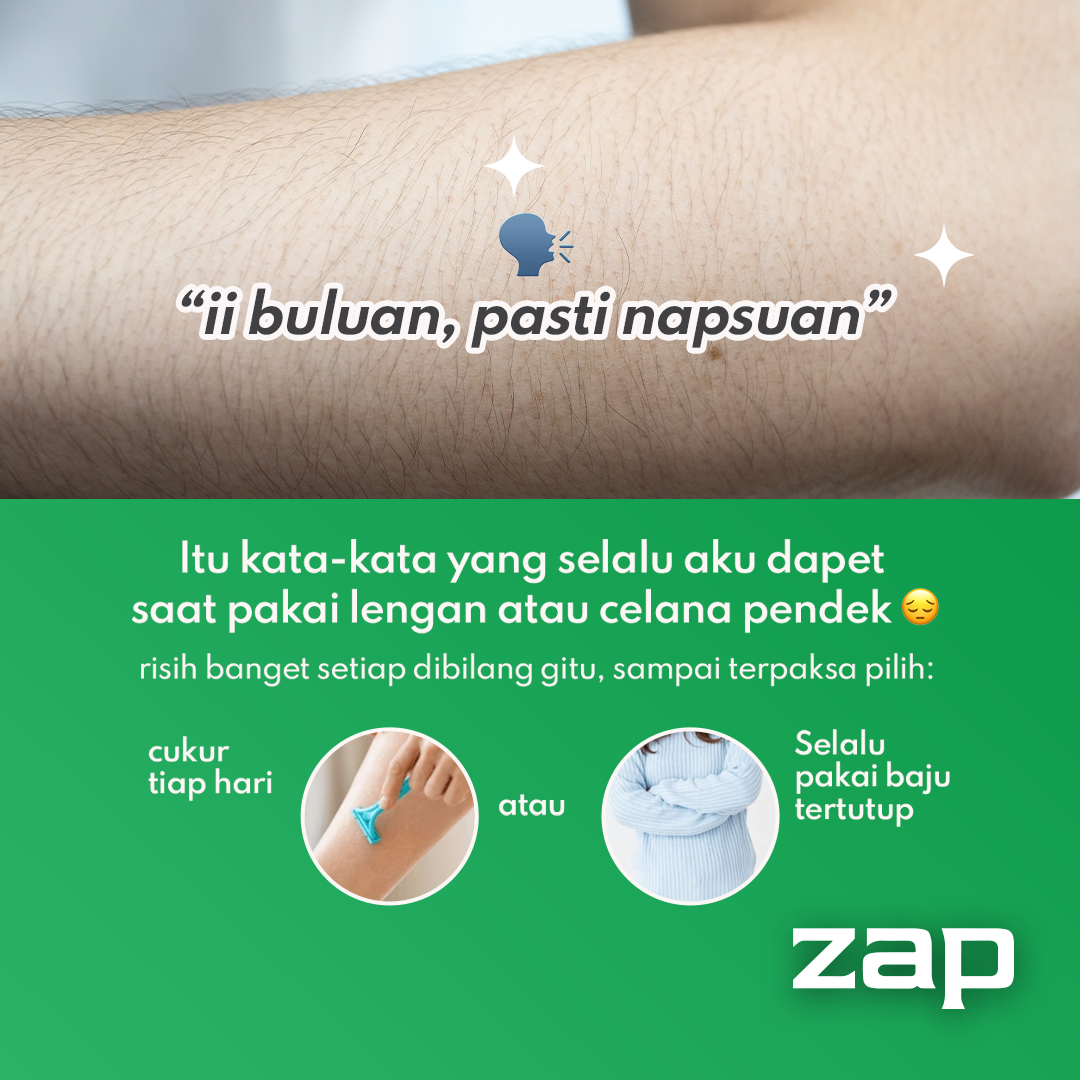 ZAP Hair Removal Facebook ad