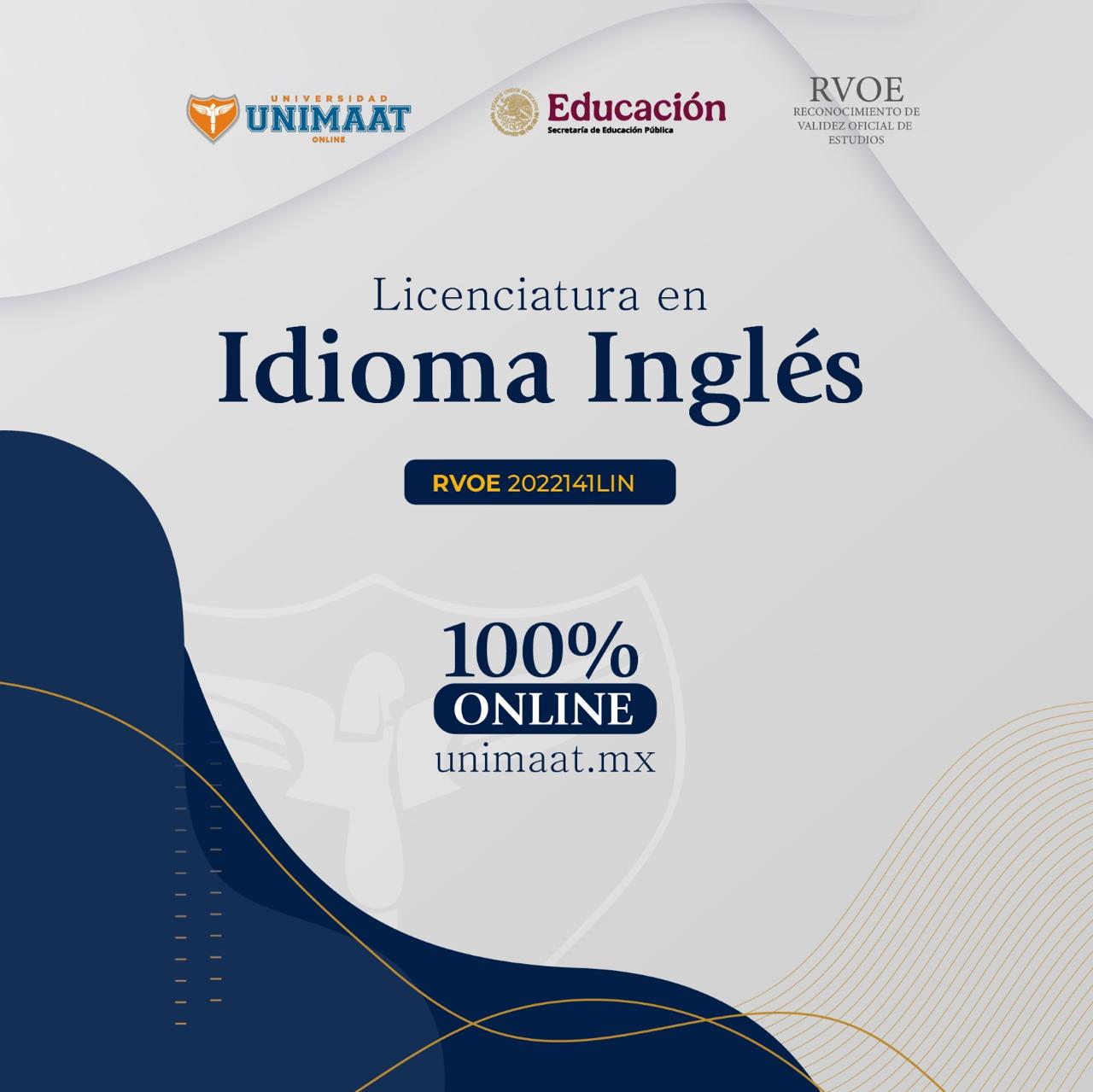 Unimaat Facebook ad: El Inglés Abre Puertas… ¡Y Ahora Puedes Estudiarlo Cuando…