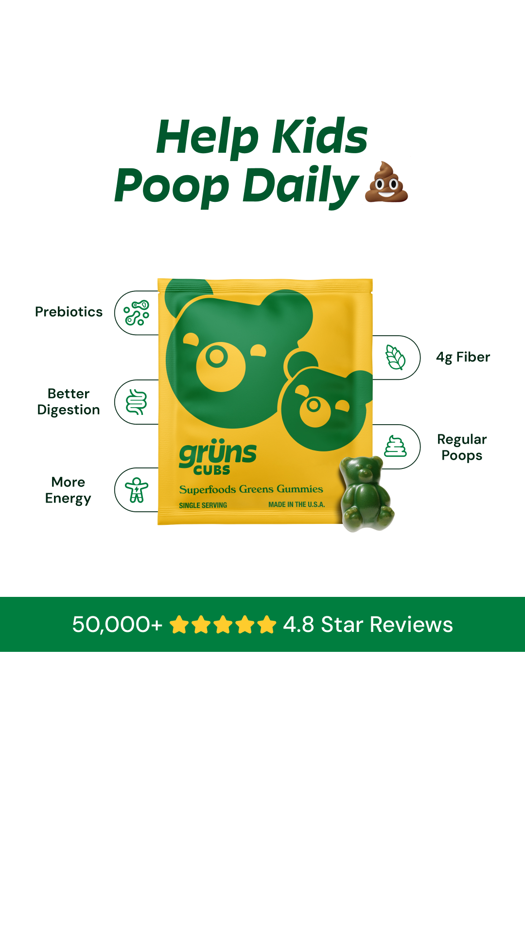Grüns Kids Facebook ad