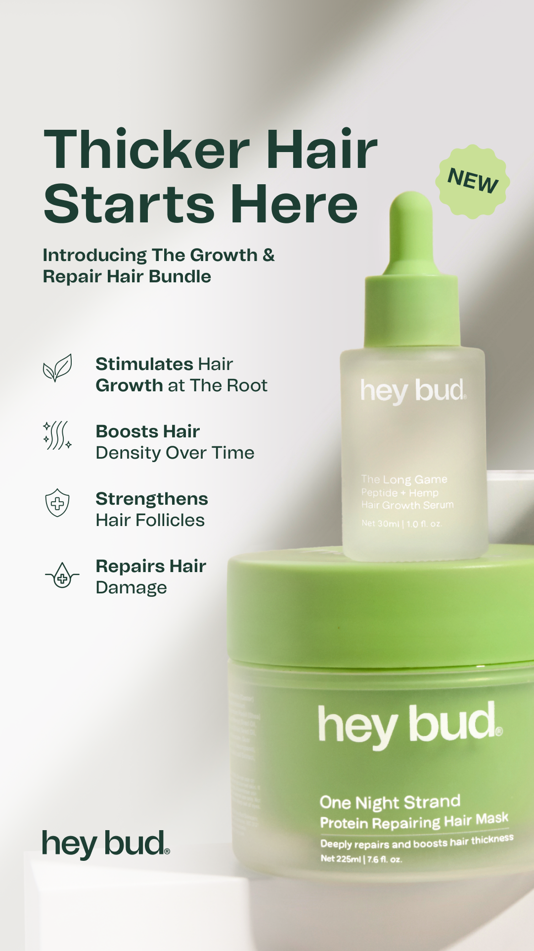 Hey Bud Skincare Facebook ad