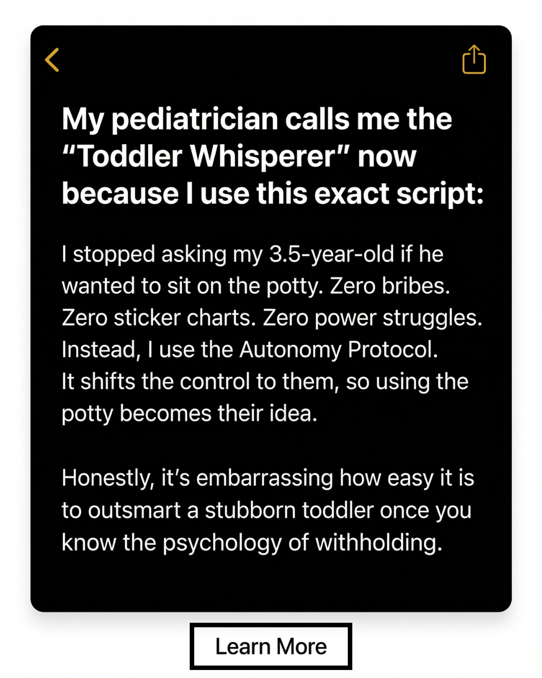 Parenting Leader Facebook ad
