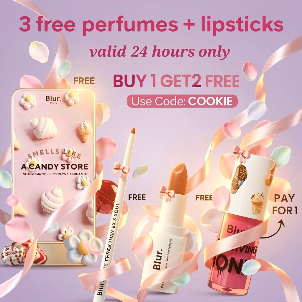 BlurIndia- Shop Facebook ad: 2 Free Products For My Baddies