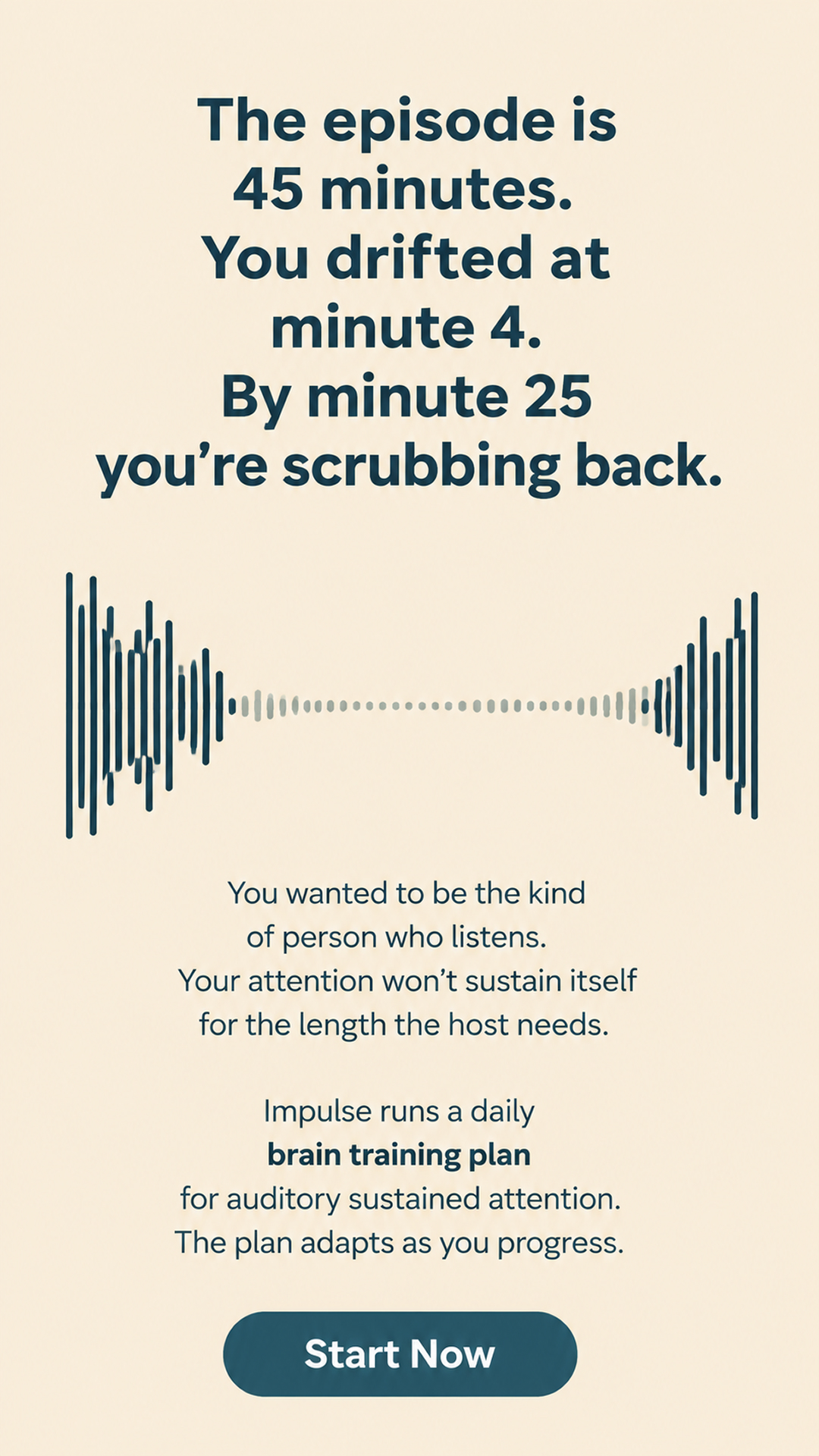 Impulse: Brain Training & Self-Discovery Facebook ad