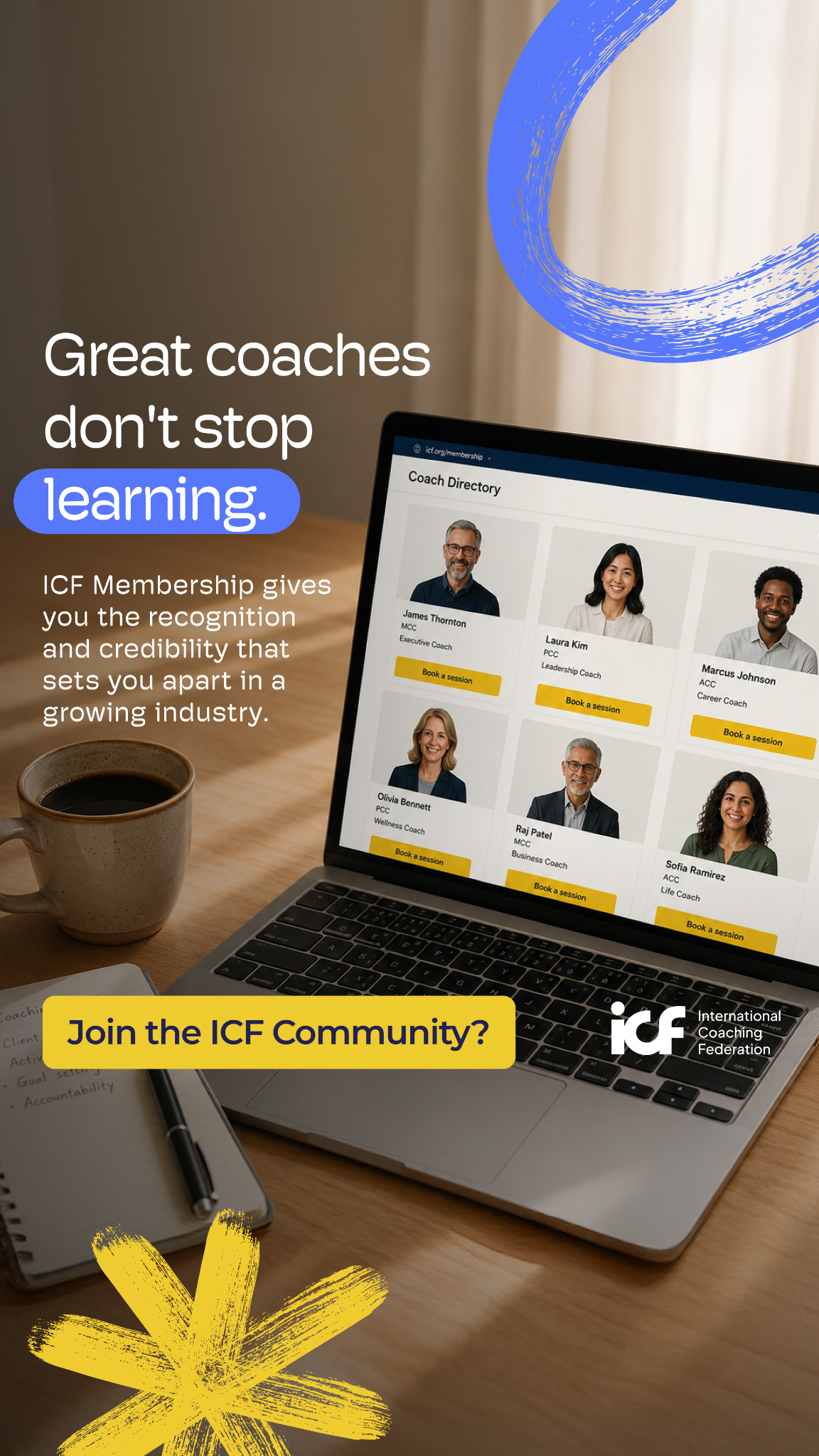 International Coaching Federation Facebook ad