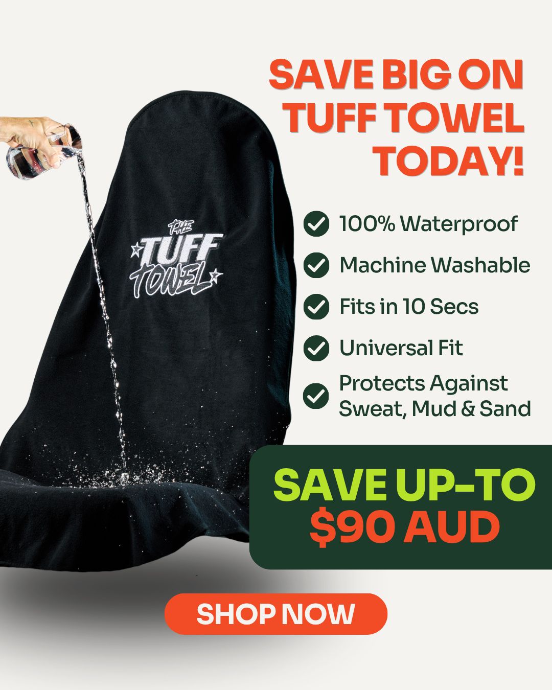The Tuff Towel Facebook ad