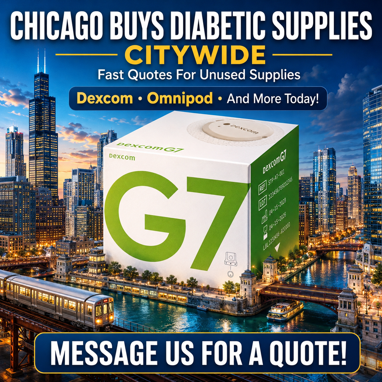 Chicago Cash for Diabetic Supplies Facebook ad