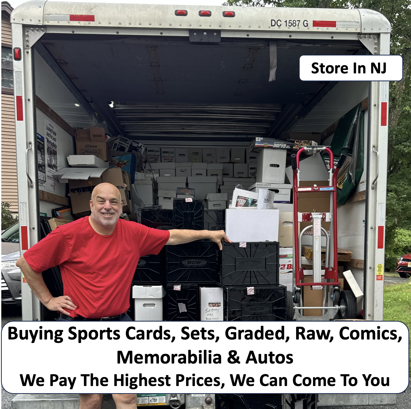 Baseball Card Market Facebook ad: We Pay The Most For Large Sportscard Collections