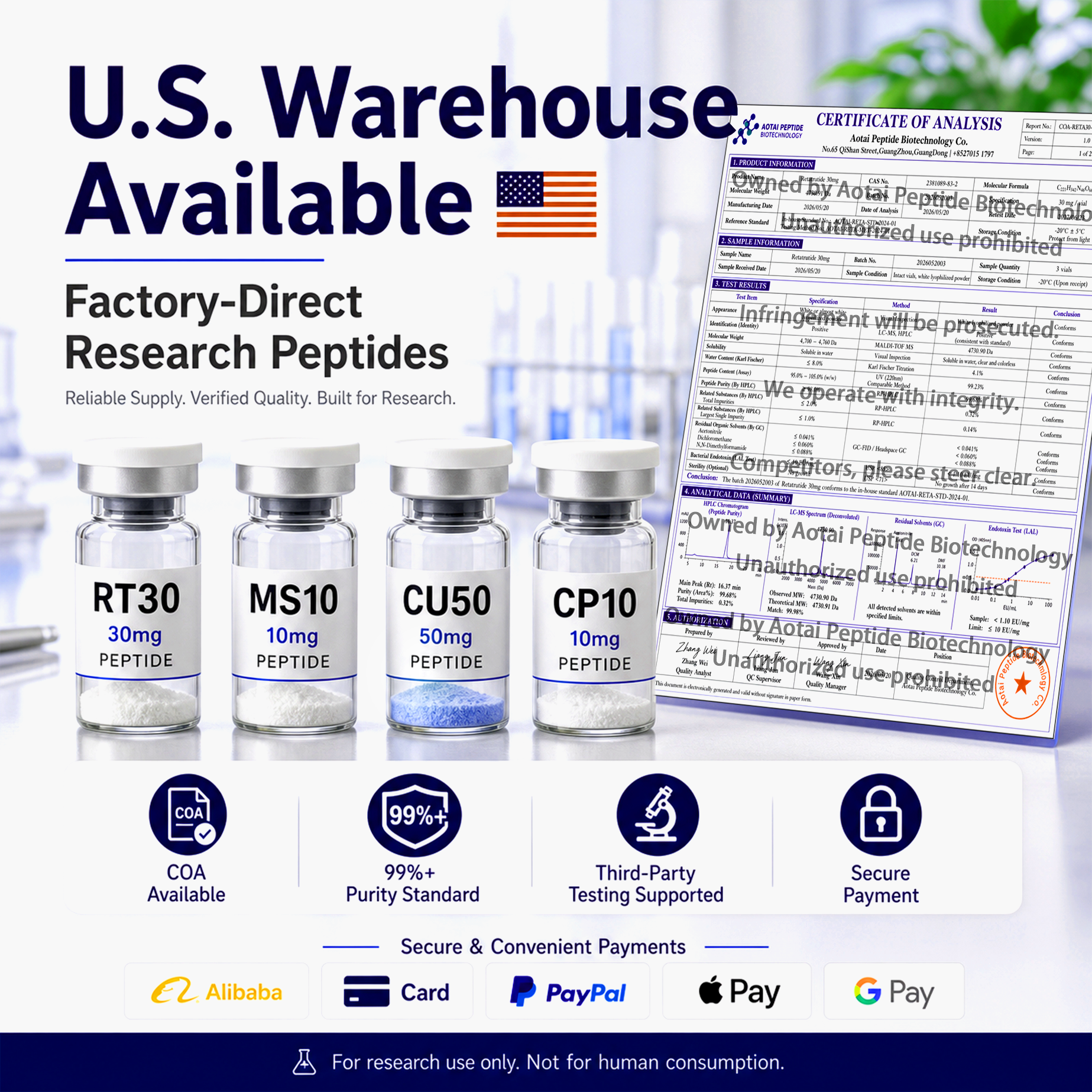 Superior Peptide Facebook ad from Jun 30, 2026