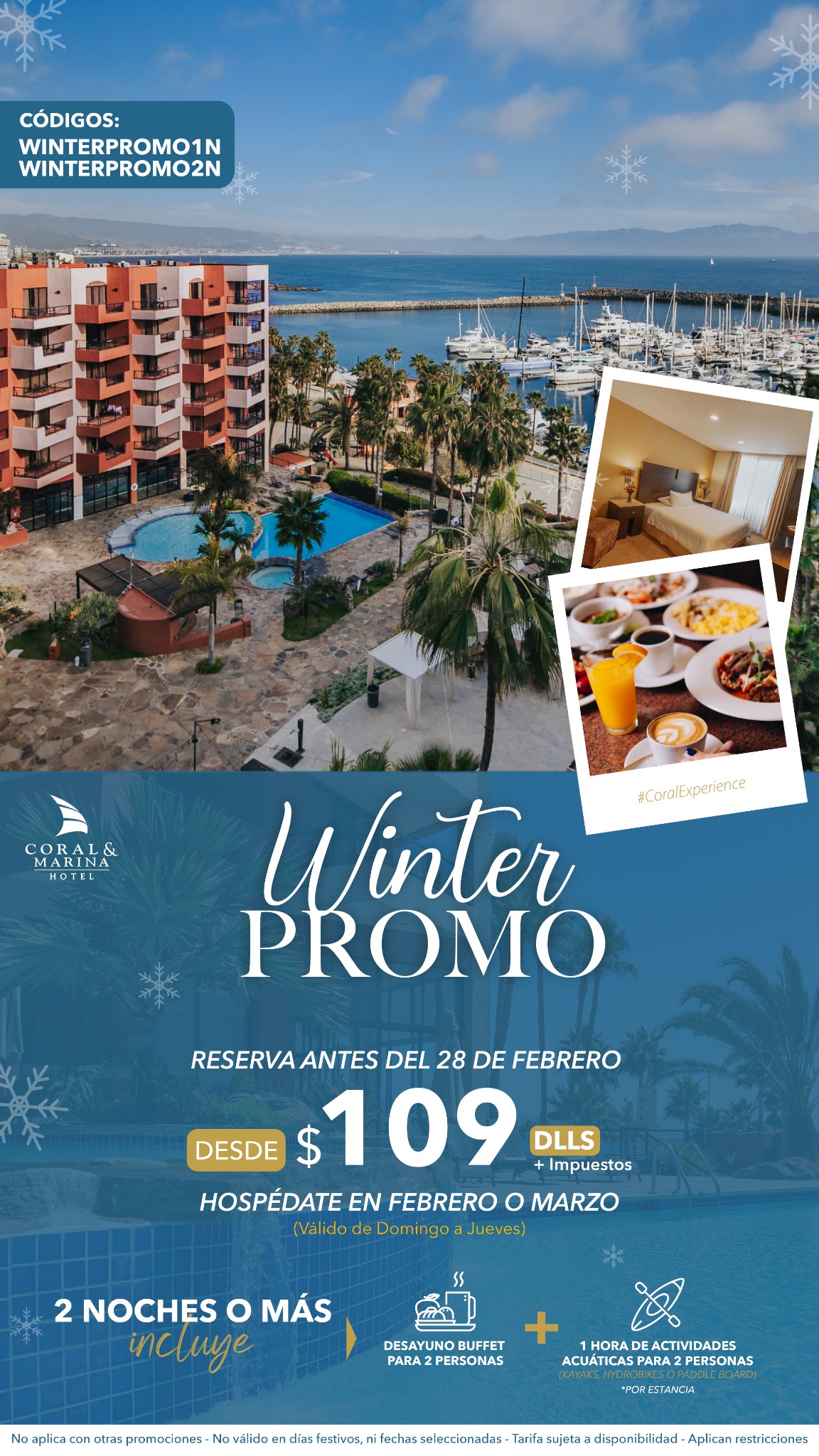 Hotel Coral & Marina Facebook ad from Feb 21, 2026