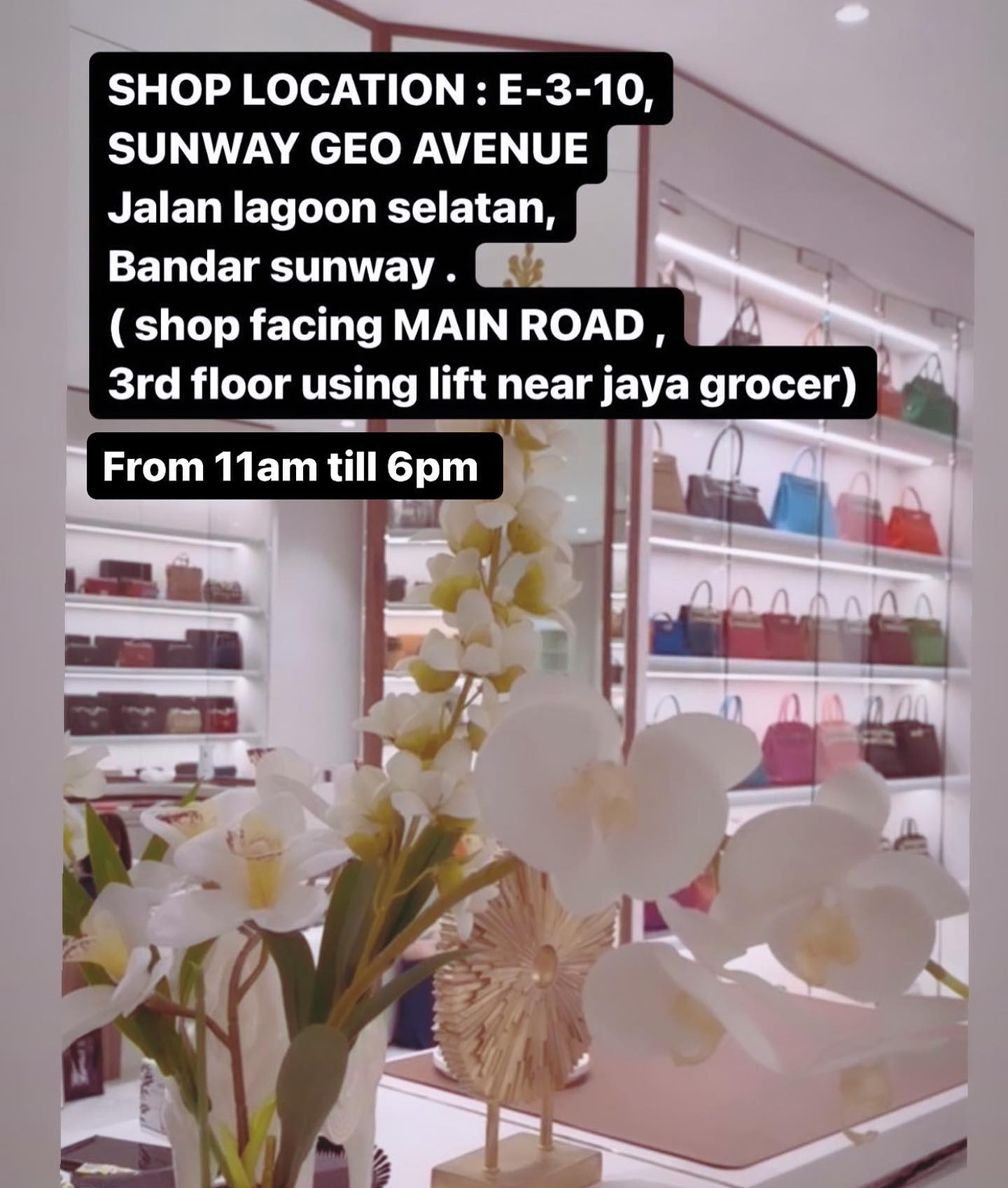 luxurybydesiree Facebook ad: We open EVERYDAY except for Thursday