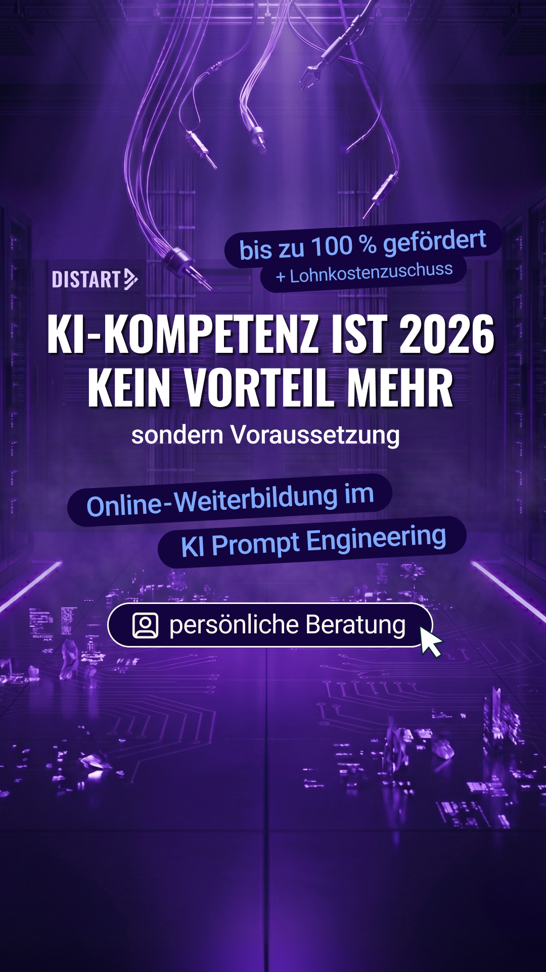 Distart Facebook ad: Versteht Ihr Team KI?