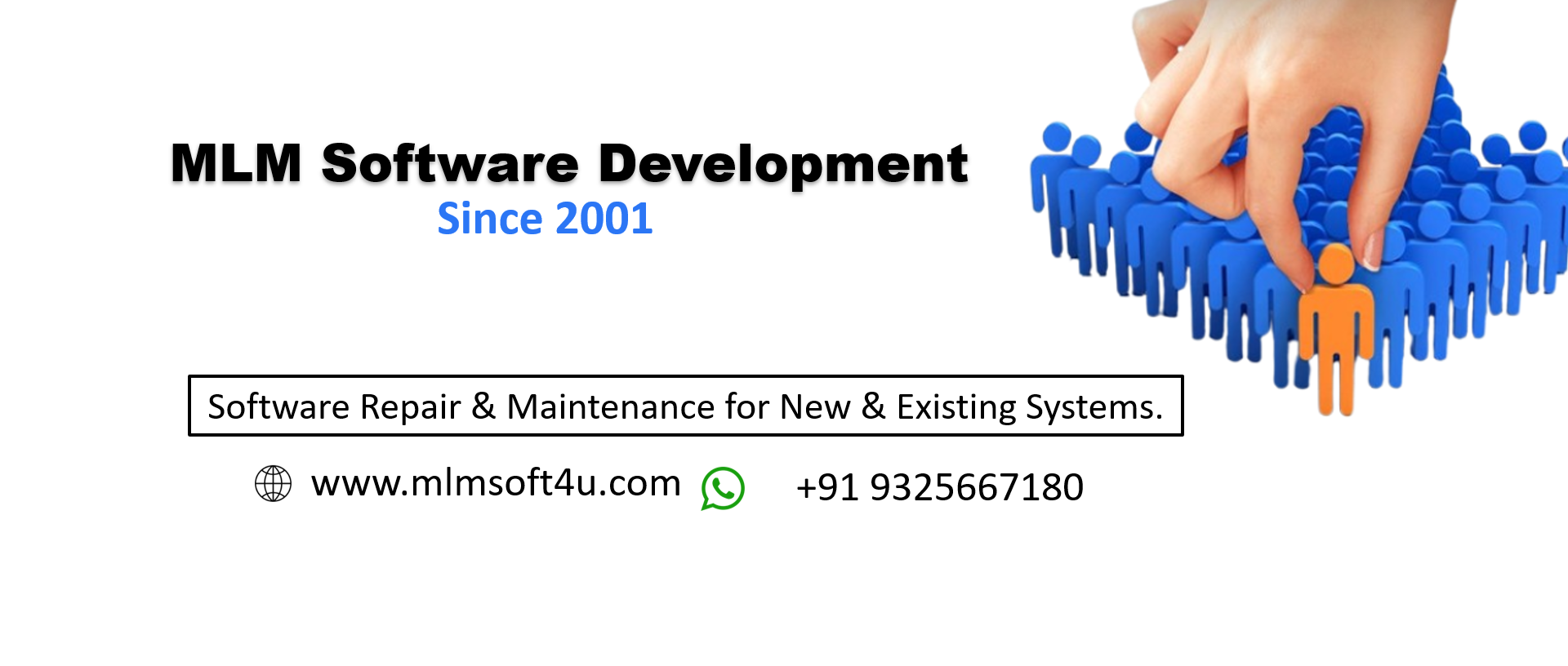 MLM Software & Website Development Facebook ad