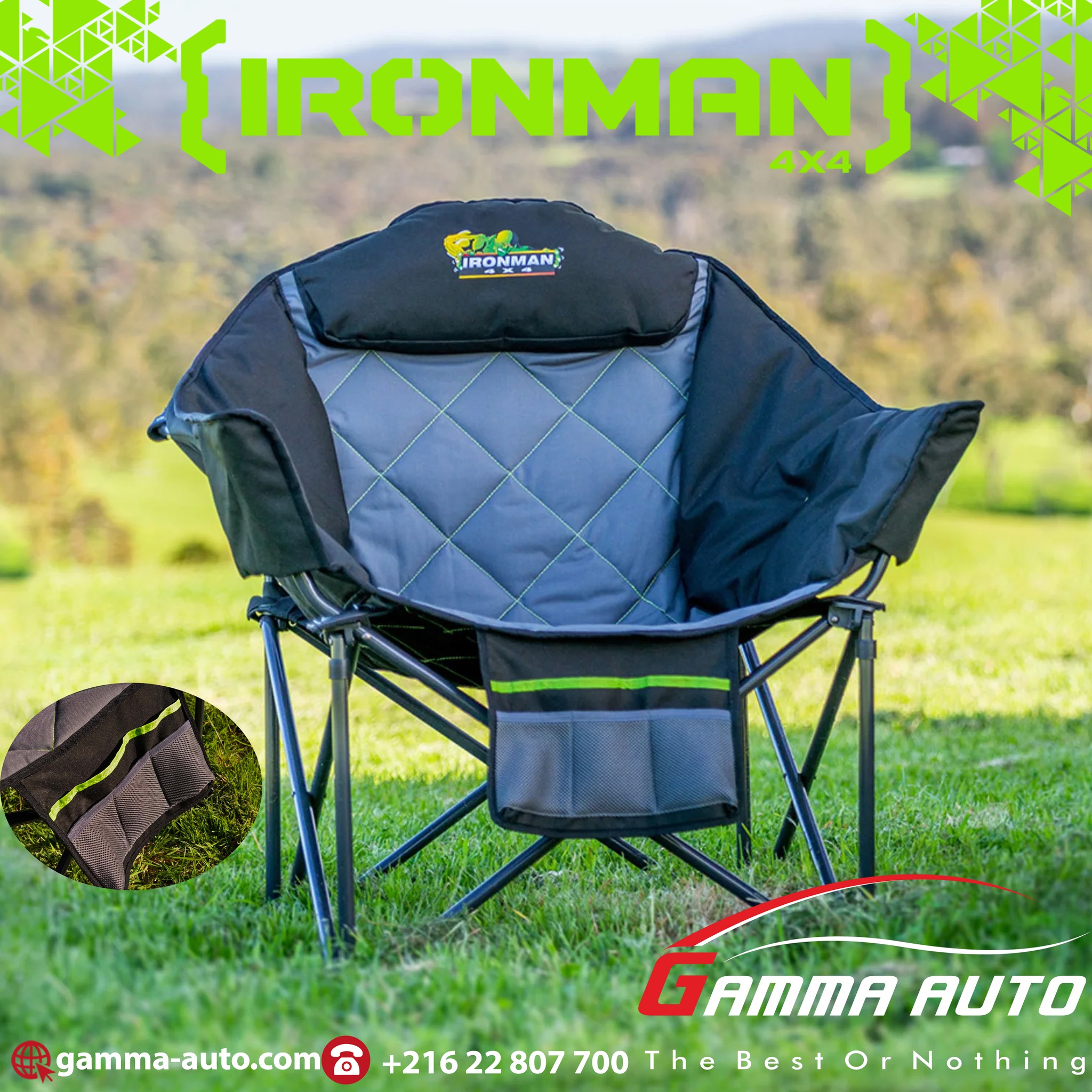 Gamma Auto Tunisie Facebook ad: Profitez de vos sorties off-road avec les chaises…