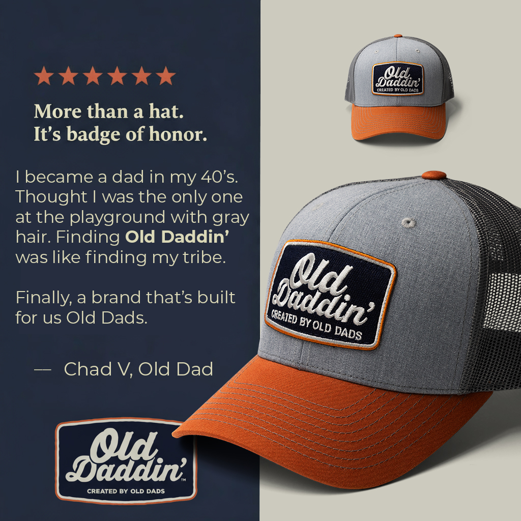 Old Daddin Facebook ad: The Official Hat of Old Dads