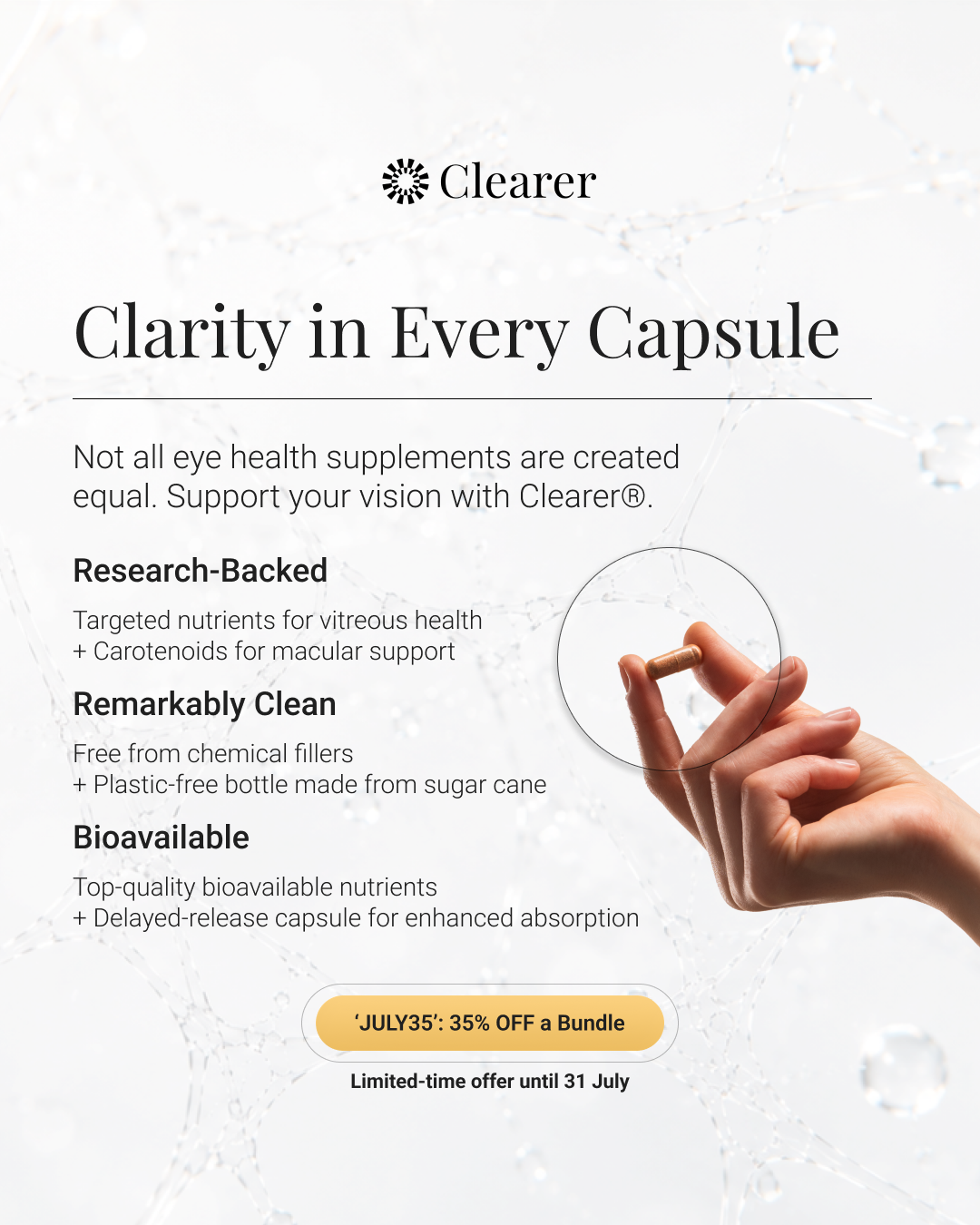 Clearer Eyecare Facebook ad