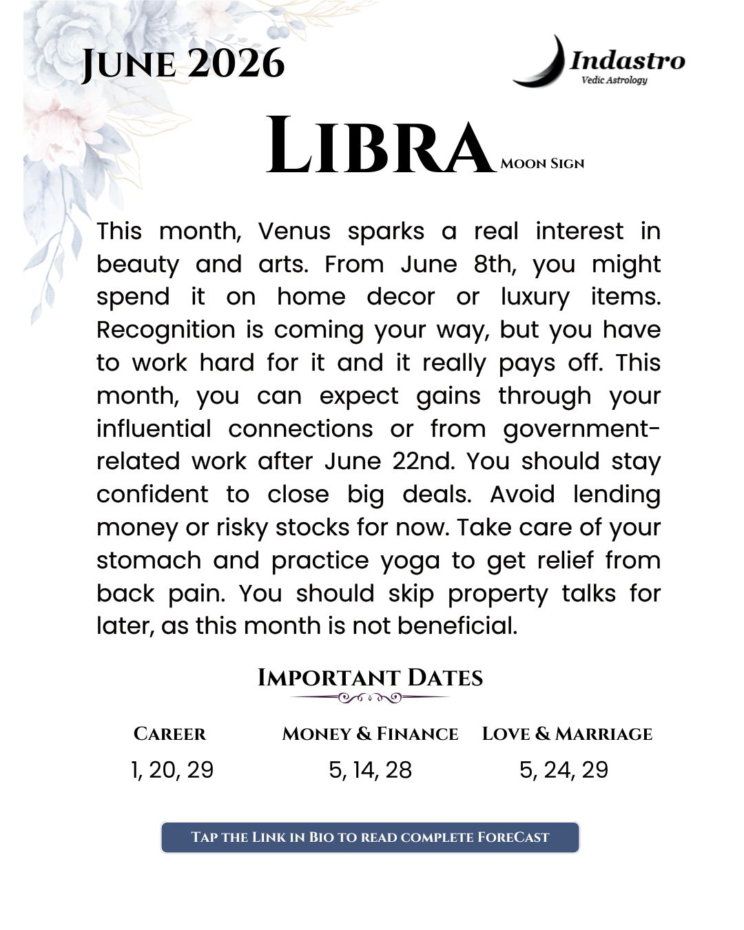 Indastro.com Facebook ad: June brings fresh energy as Venus lights up…