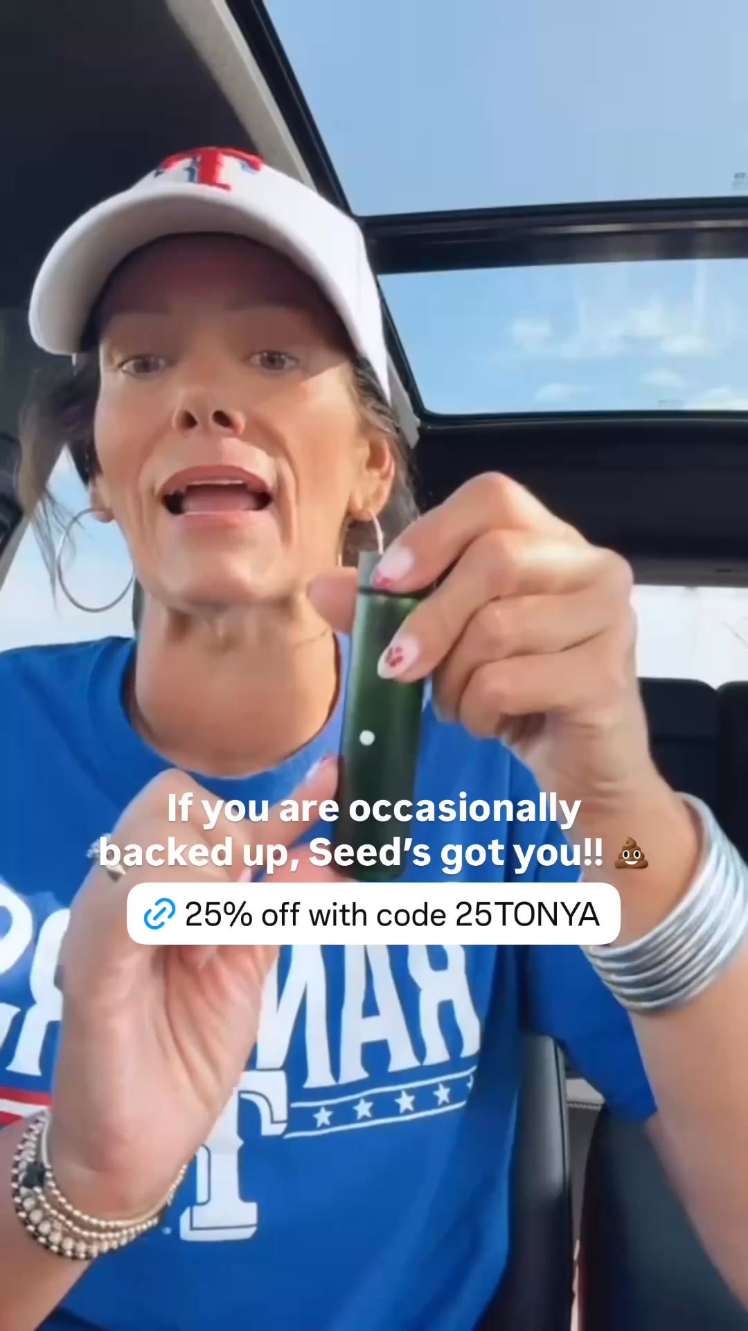 Seed Facebook ad: Use code 25TONYA for 25% off Seed!