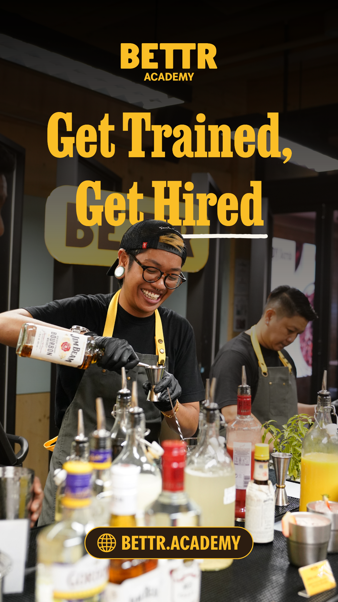 Bettr Academy Facebook ad: Start a new career in F&B today!