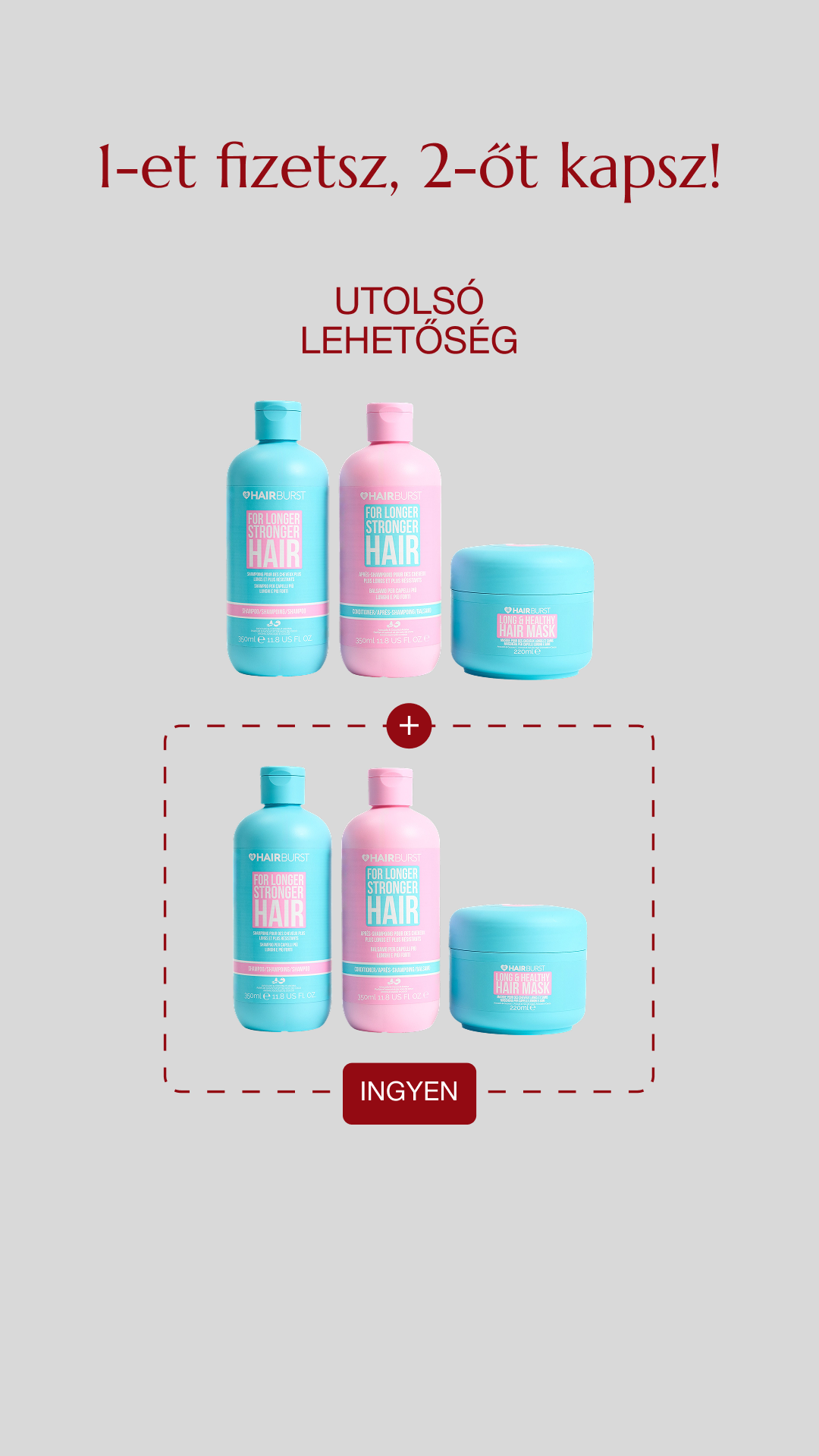 Hairburst Hungary Facebook ad