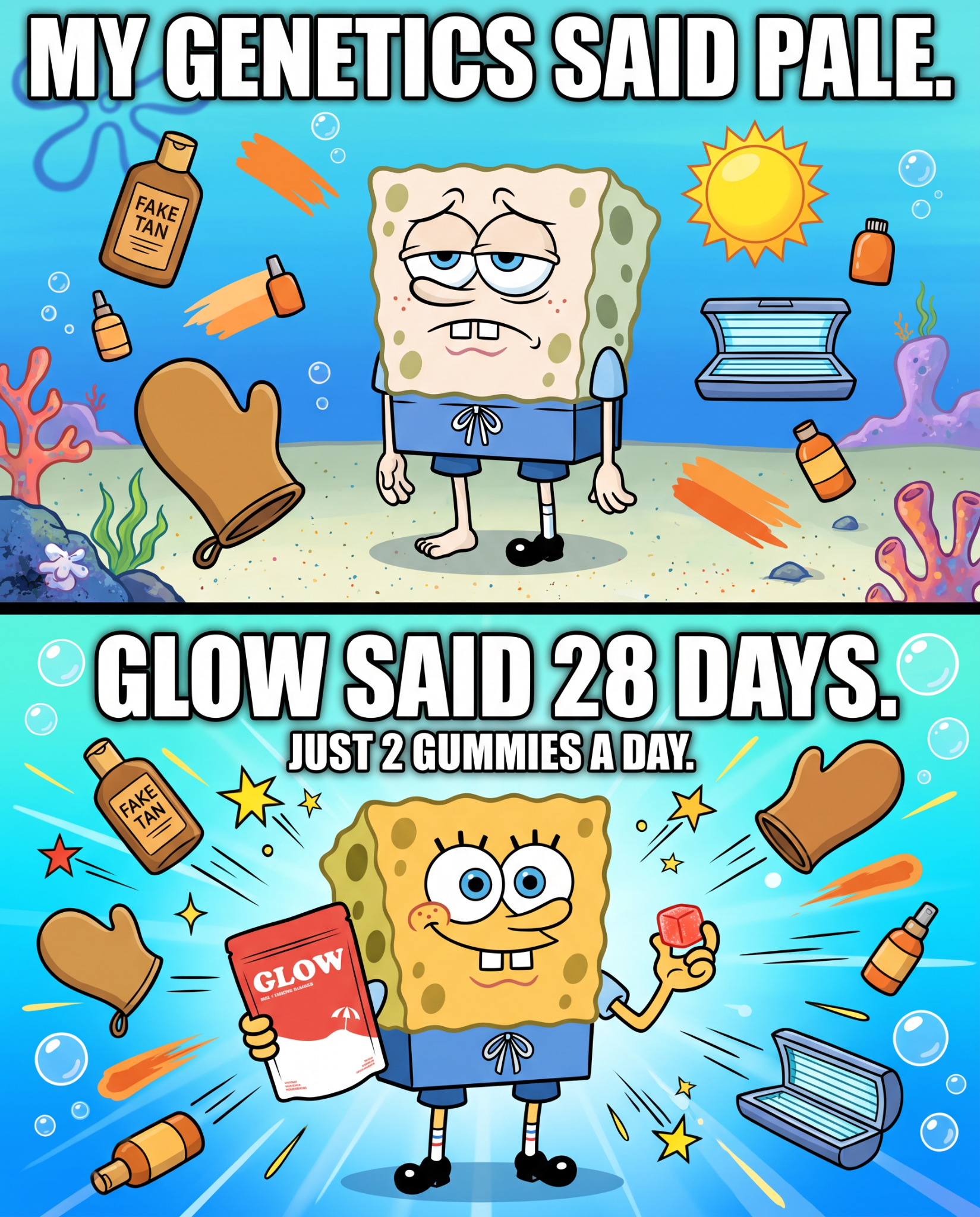 Glow Gummies Facebook ad