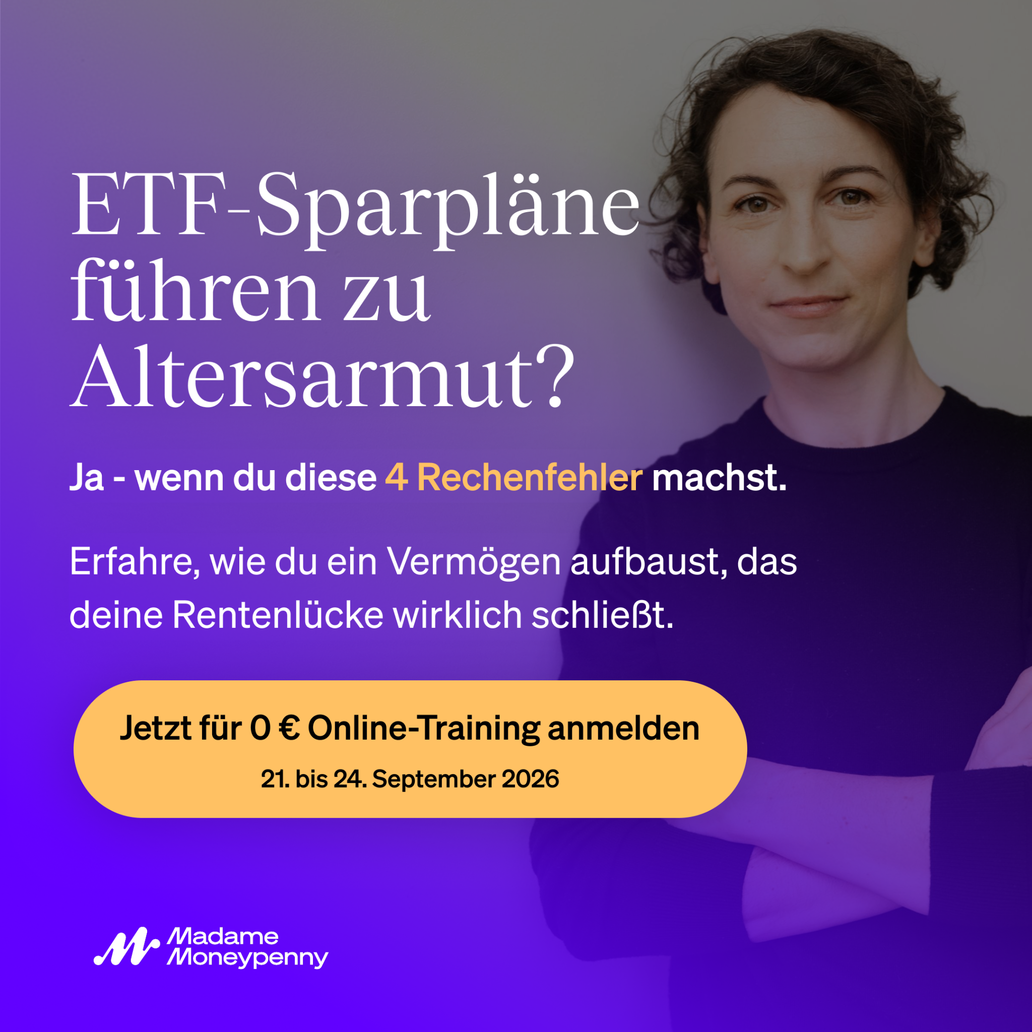 Madame Moneypenny Facebook ad