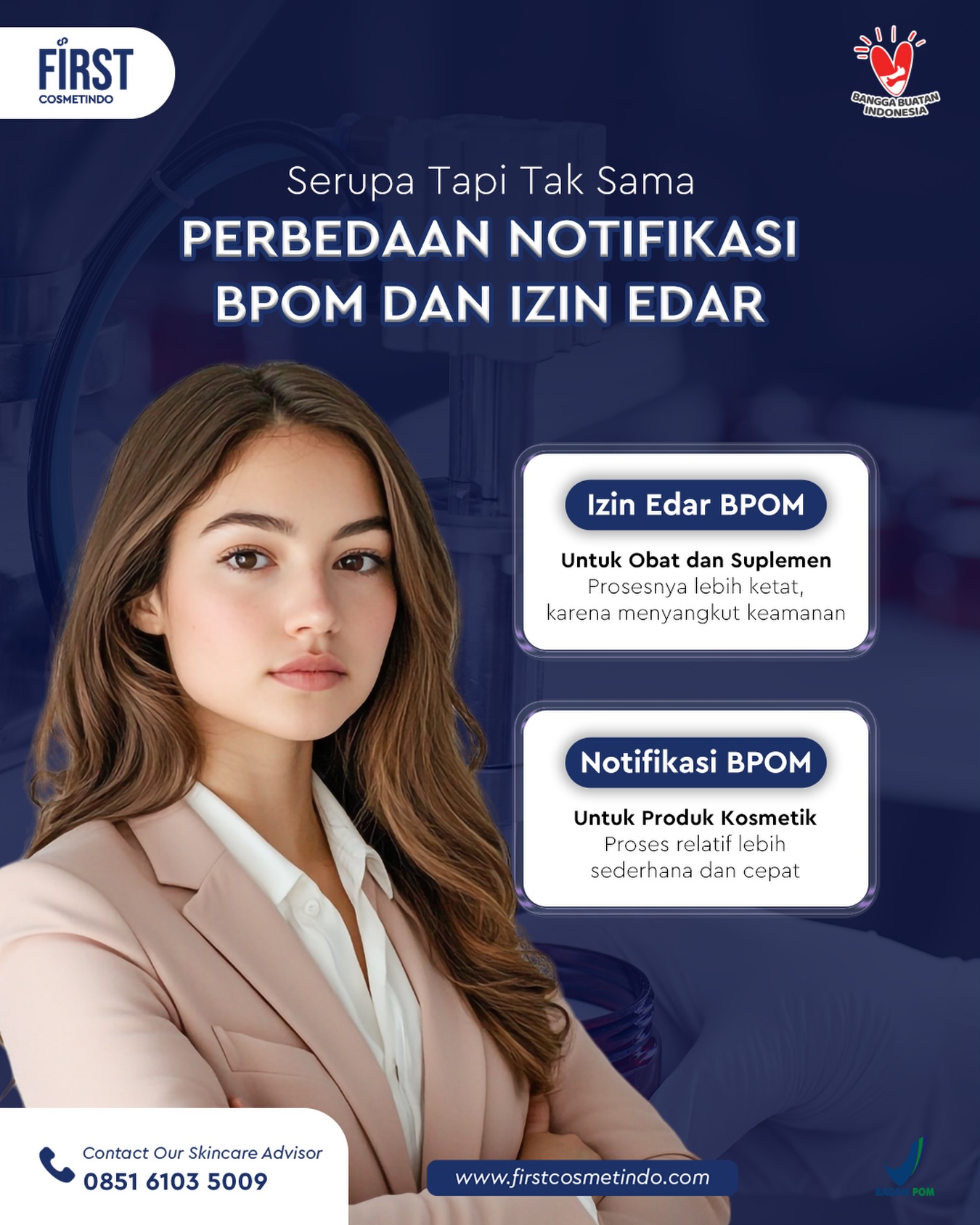 Maklon Kosmetik - First Cosmetindo Facebook ad: Pabrik Maklon Kosmetik dan Skincare Jogja - First Cosmetindo